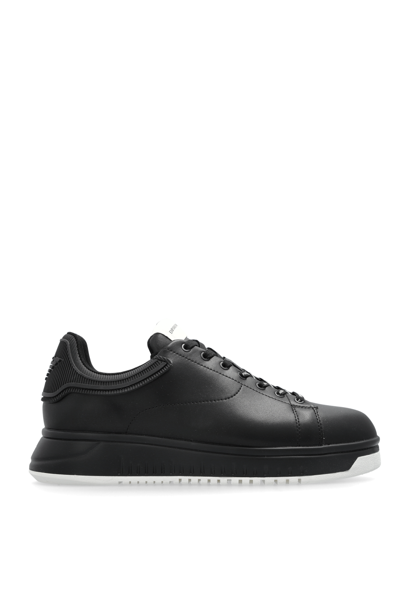 Emporio Armani Buty Sportowe Na Platformie, Mężczyźni, Czarny