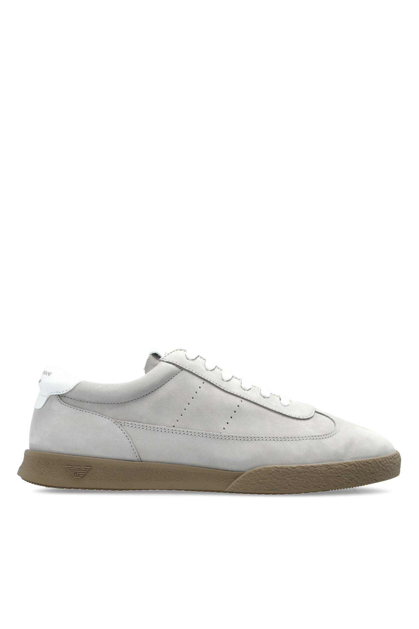 Emporio Armani Zamszowe Buty Sportowe, Kobiety, Szary
