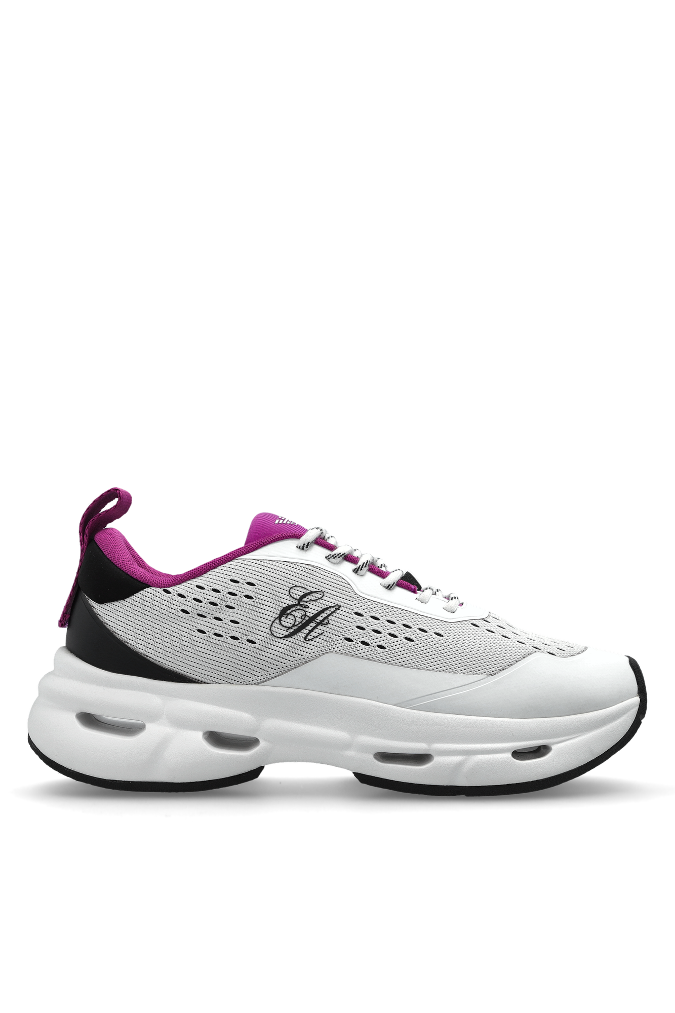 Emporio Armani Buty Sportowe Z Logo, Kobiety, Biały