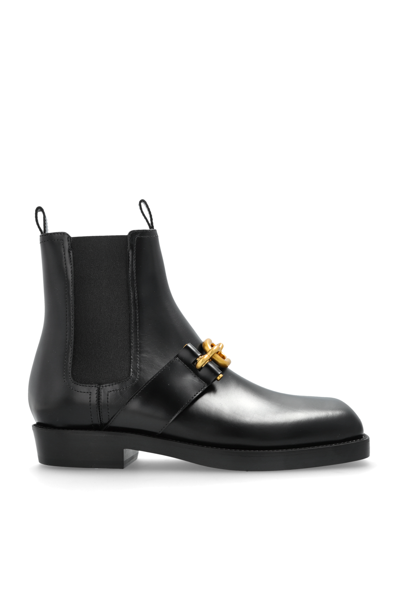 Balmain Skórzane Sztyblety, Mężczyźni, Czarny