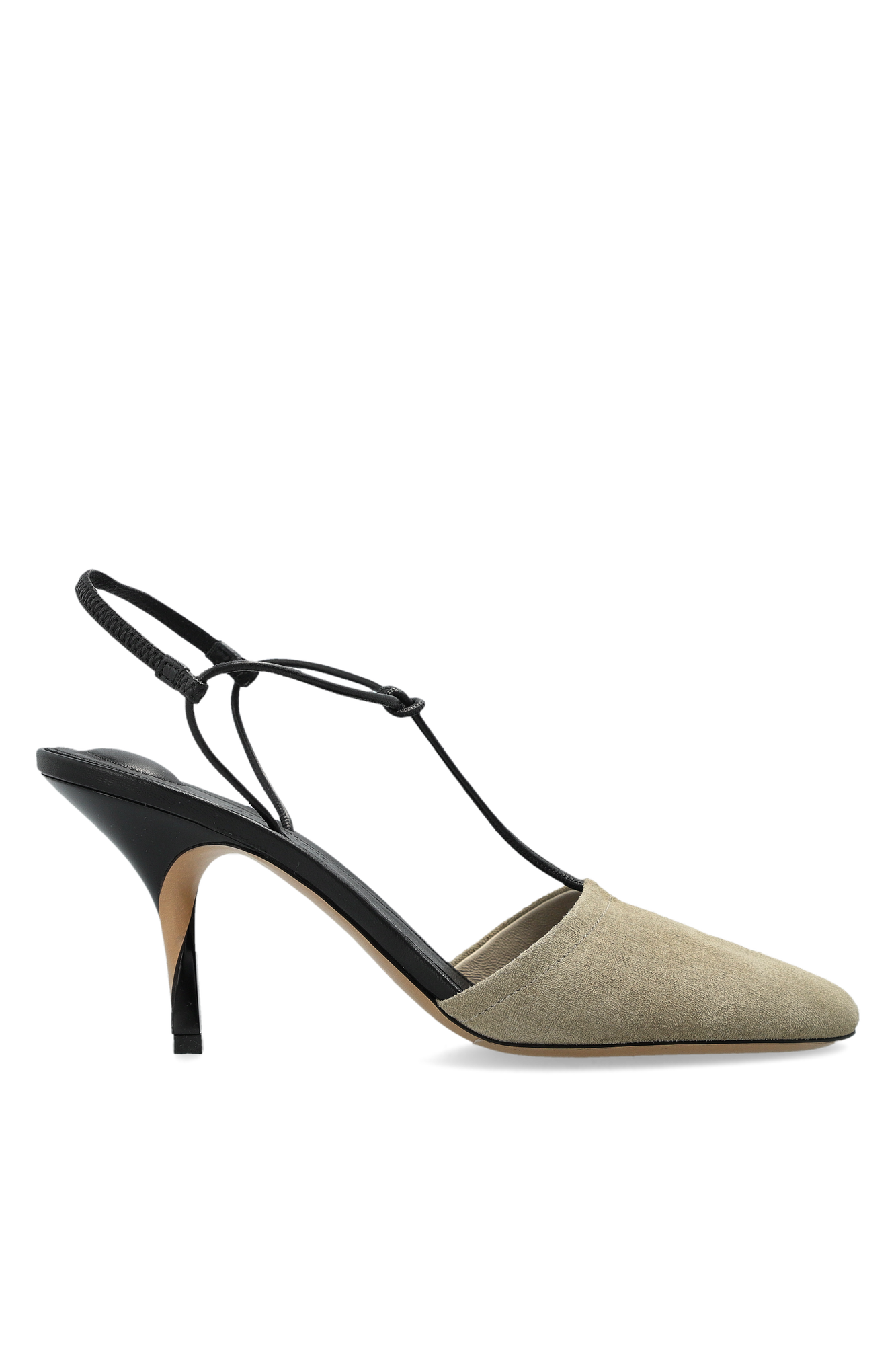 Jacquemus Skórzane Buty Na Obcasie ‘Pina’, Kobiety, Szary