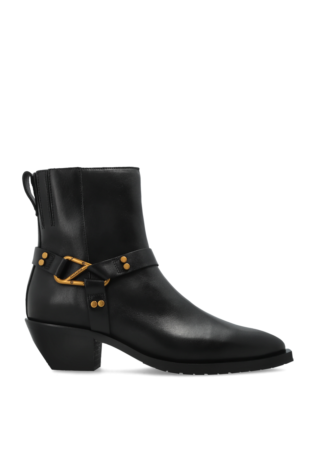 AllSaints Botki Na Obcasie ‘Fox’, Kobiety, Czarny