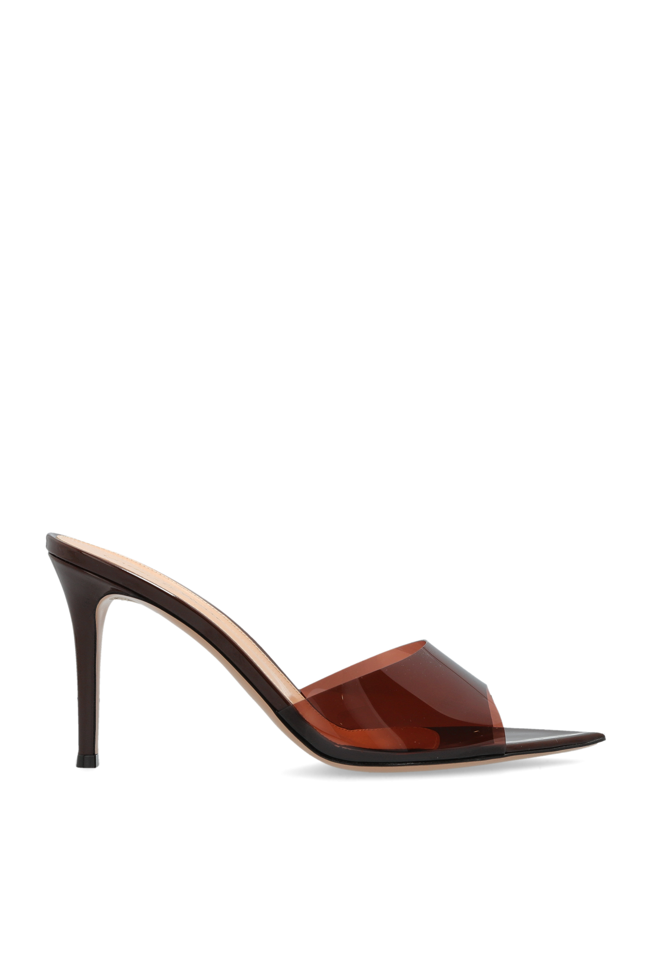 Gianvito Rossi Klapki Na Obcasie `Elle`, Kobiety, Brązowy