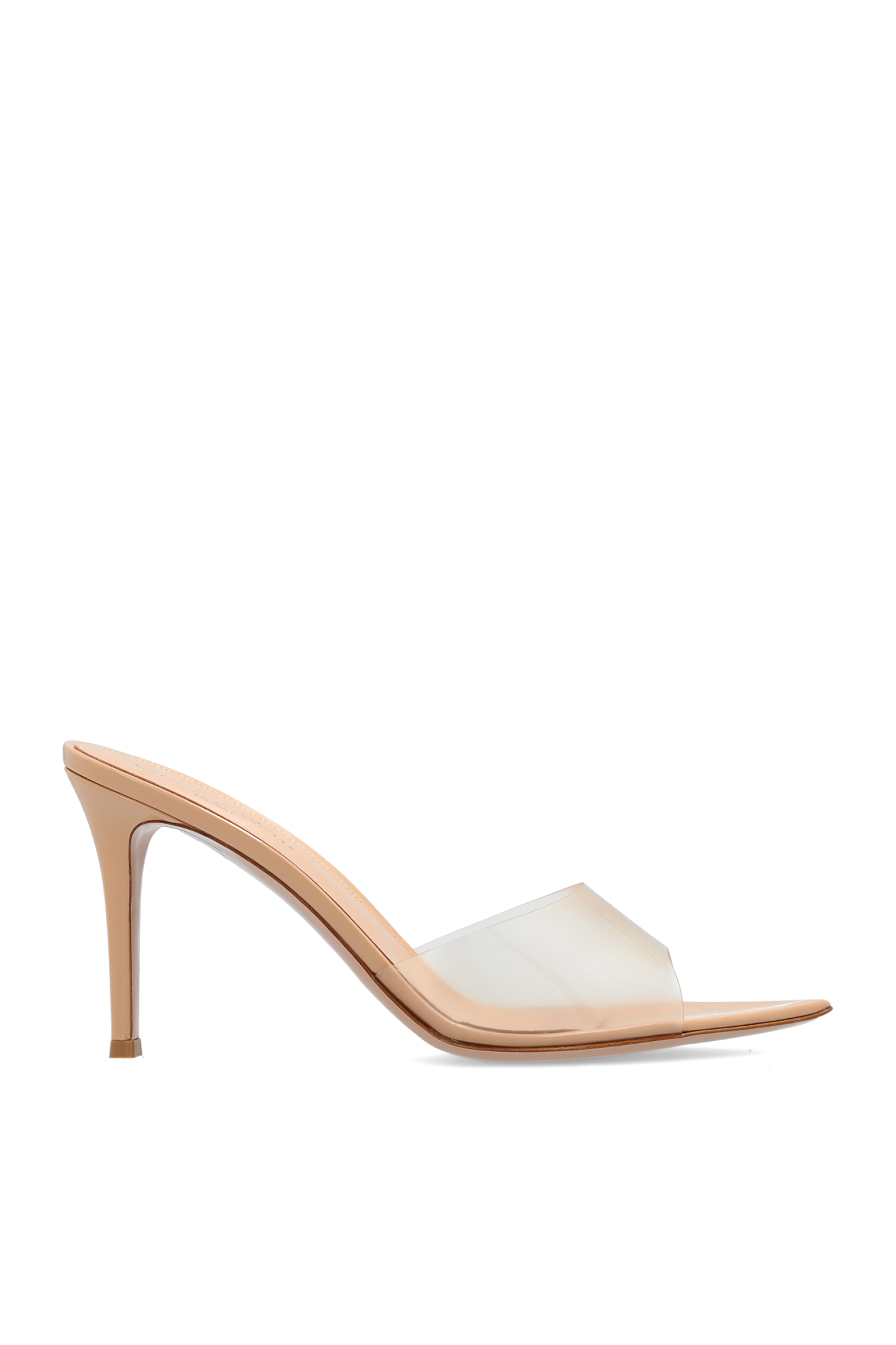 Gianvito Rossi Klapki Na Obcasie `Elle`, Kobiety, Kremowy