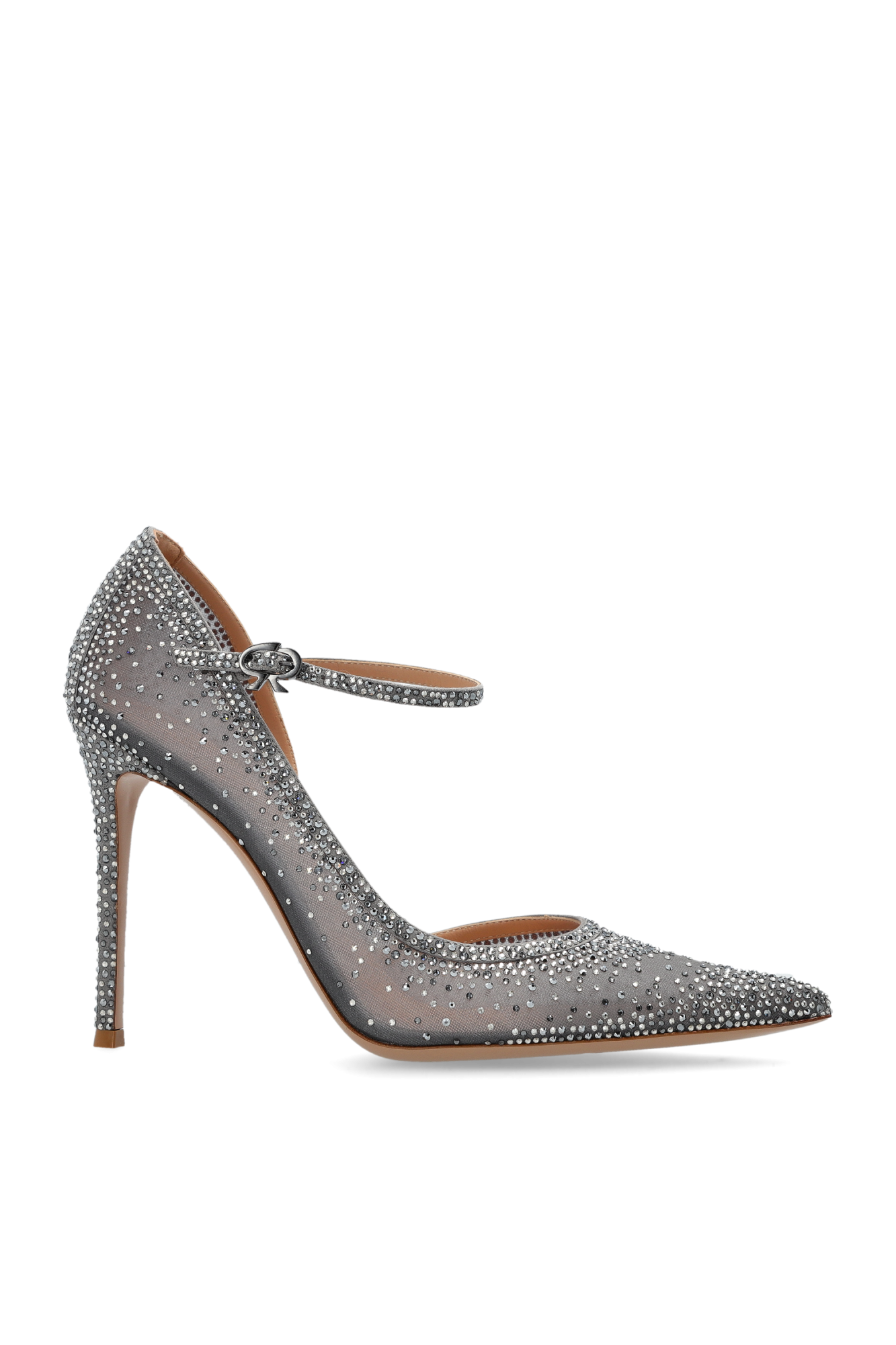 Gianvito Rossi Buty Na Obcasie ‘Rania Mary Jane’, Kobiety, Szary