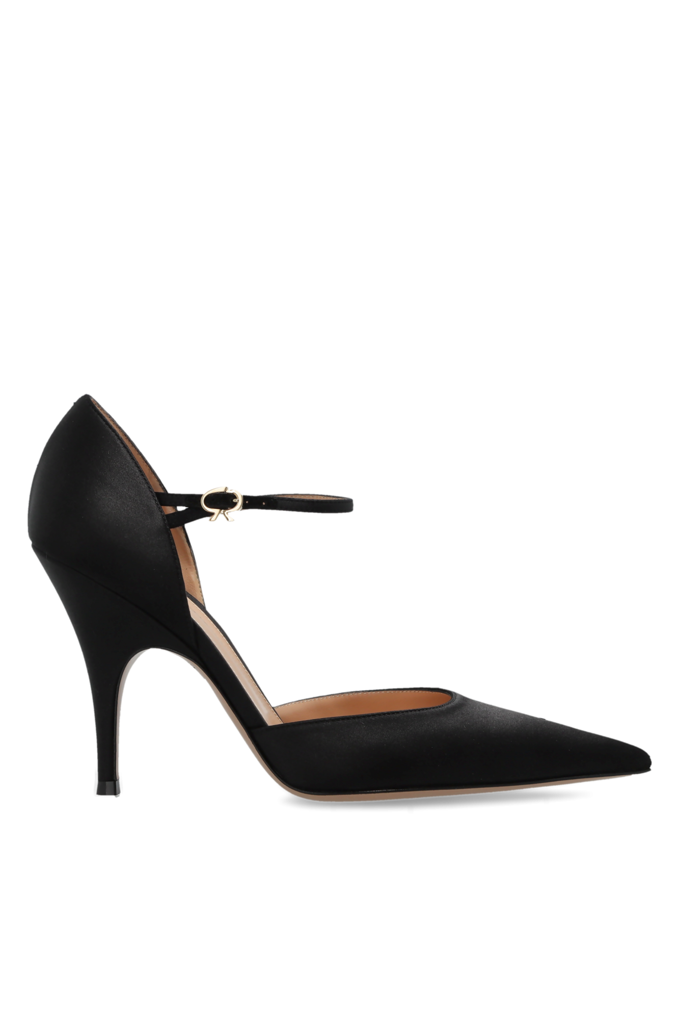 Gianvito Rossi Satynowe Buty Na Obcasie `Sofia`, Kobiety, Czarny