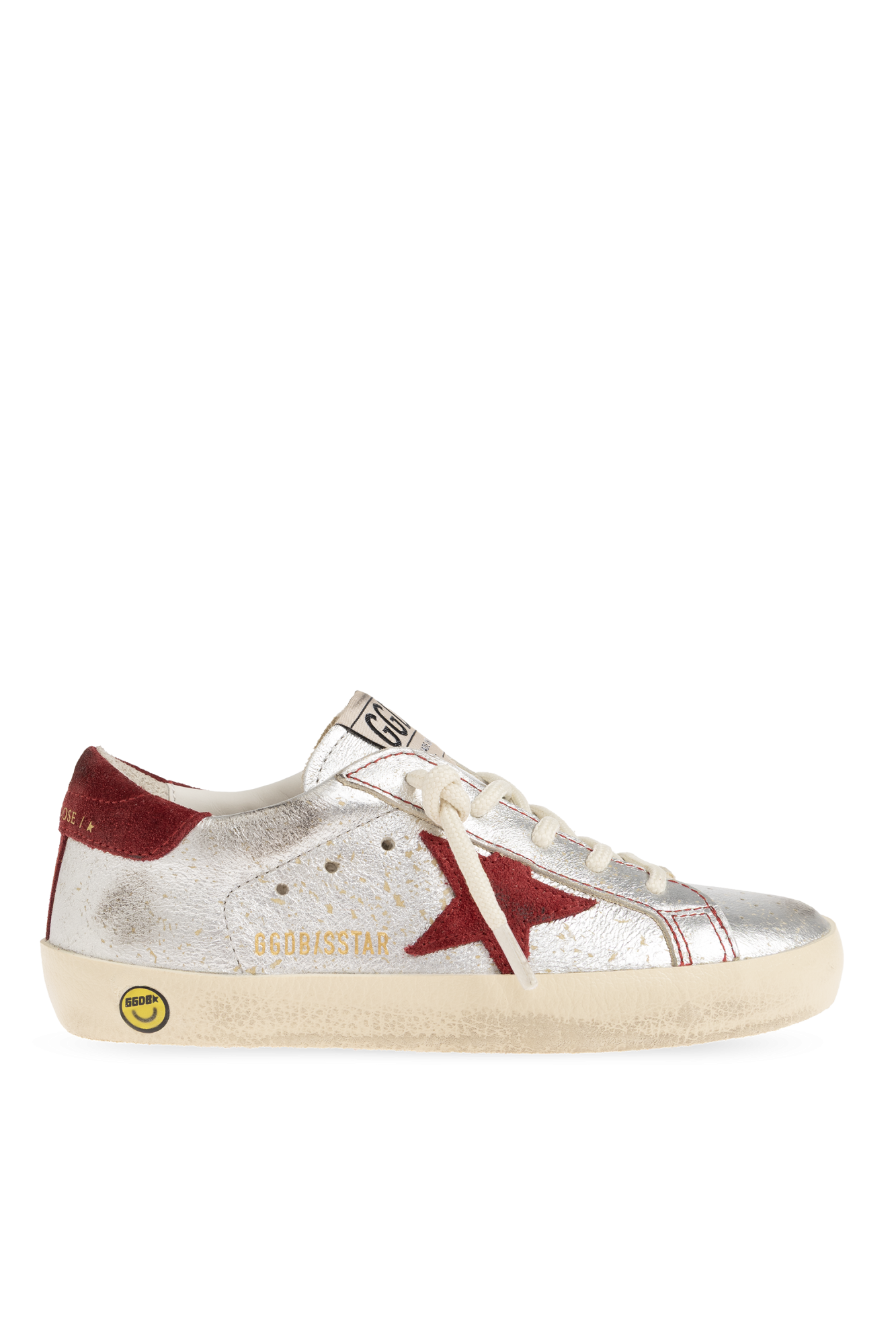 Golden Goose Kids Buty Sportowe ‘Super-Star Classic With List’, Unisex, Srebrny
