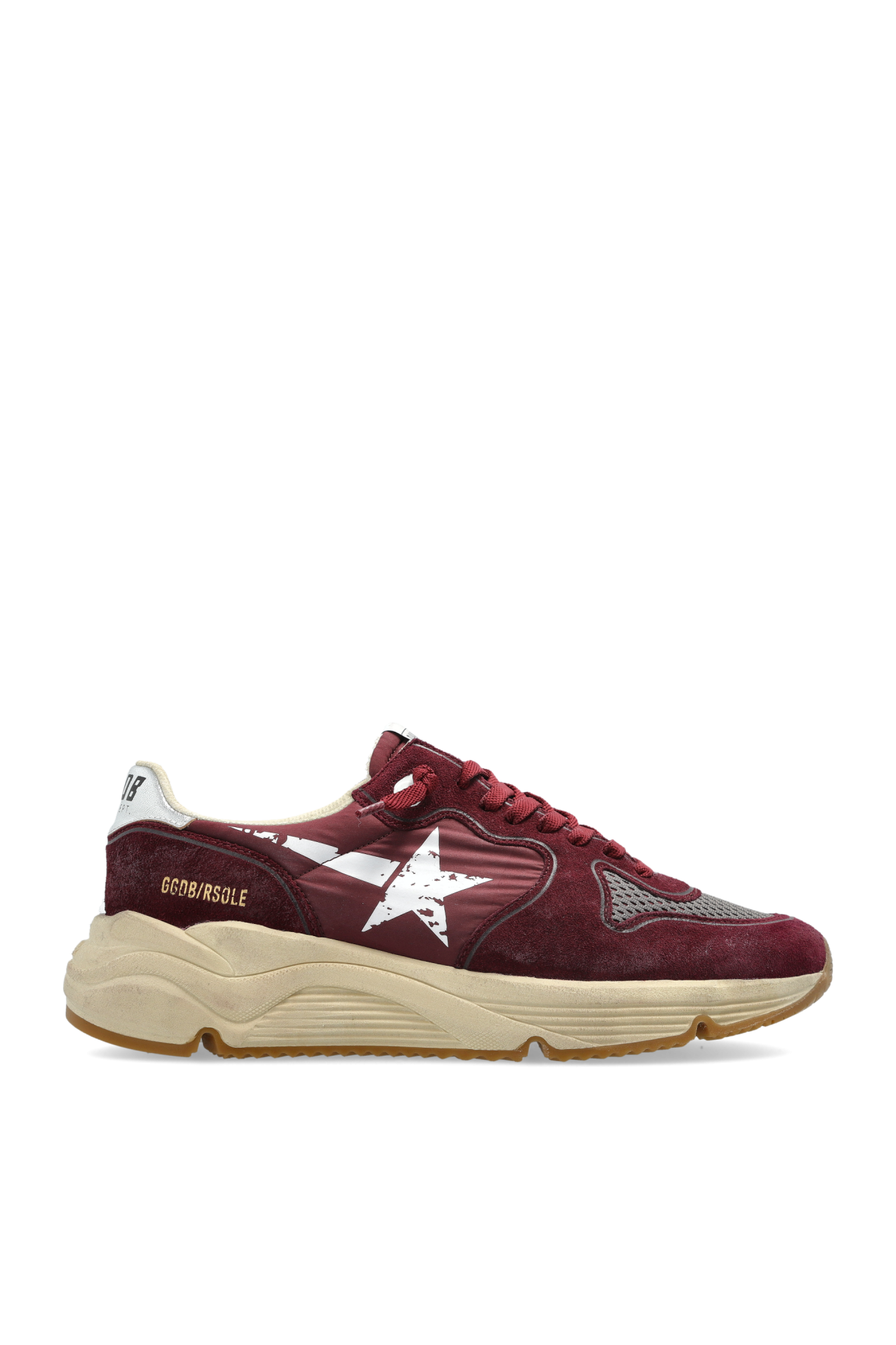 Golden Goose Buty Sportowe ‘Running Sole With Printed Star’, Mężczyźni, Bordo