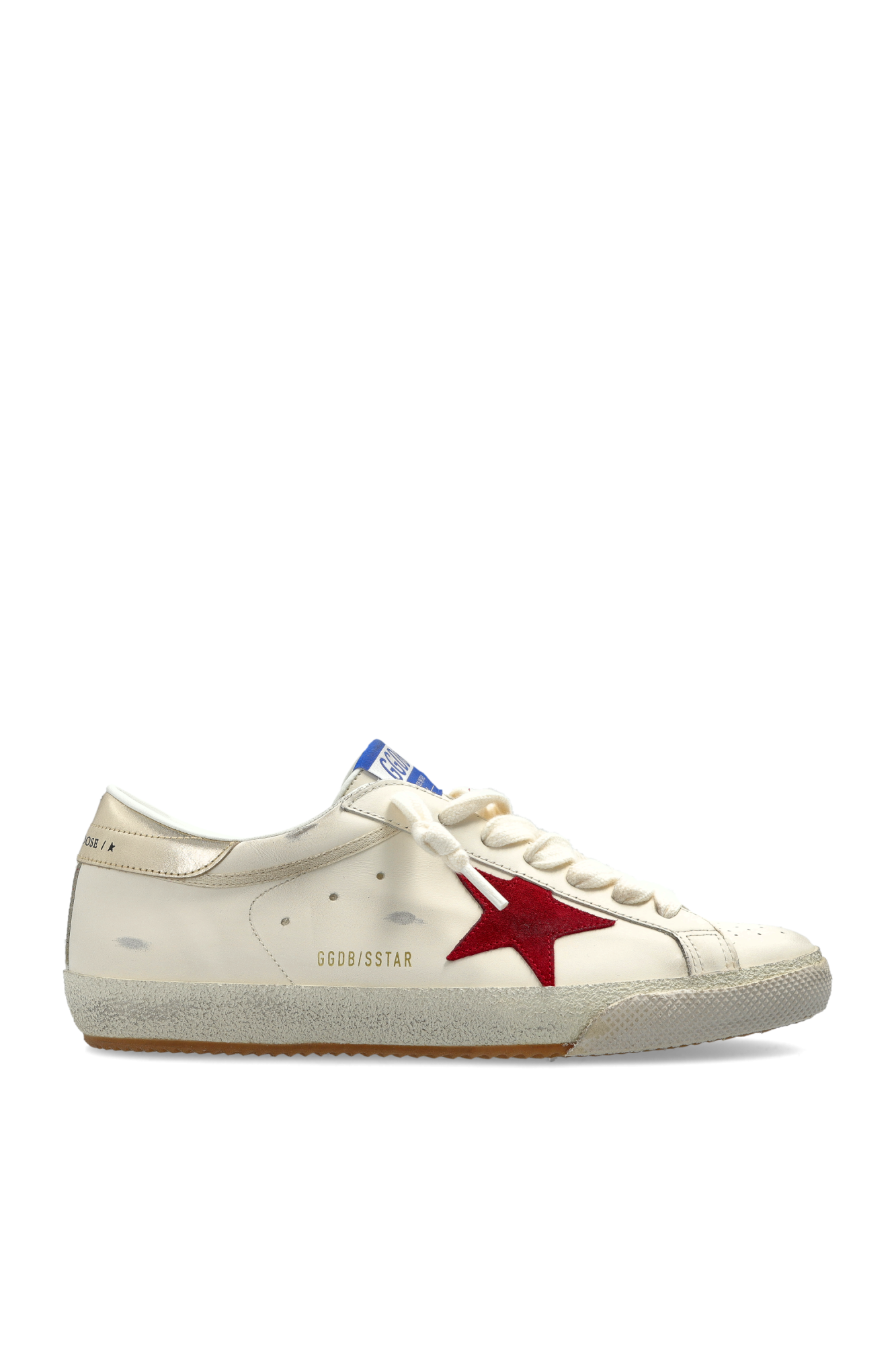 Golden Goose Buty Sportowe `Super Star Bike With Folded Lini`, Mężczyźni, Kremowy