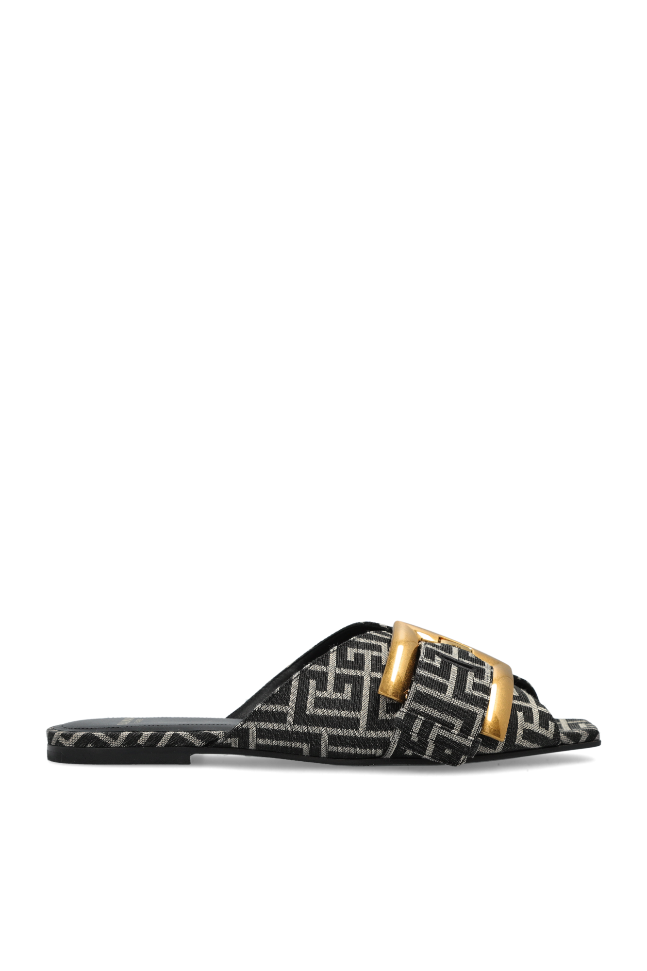 Balmain Klapki ‘Anthem’, Kobiety, Brązowy