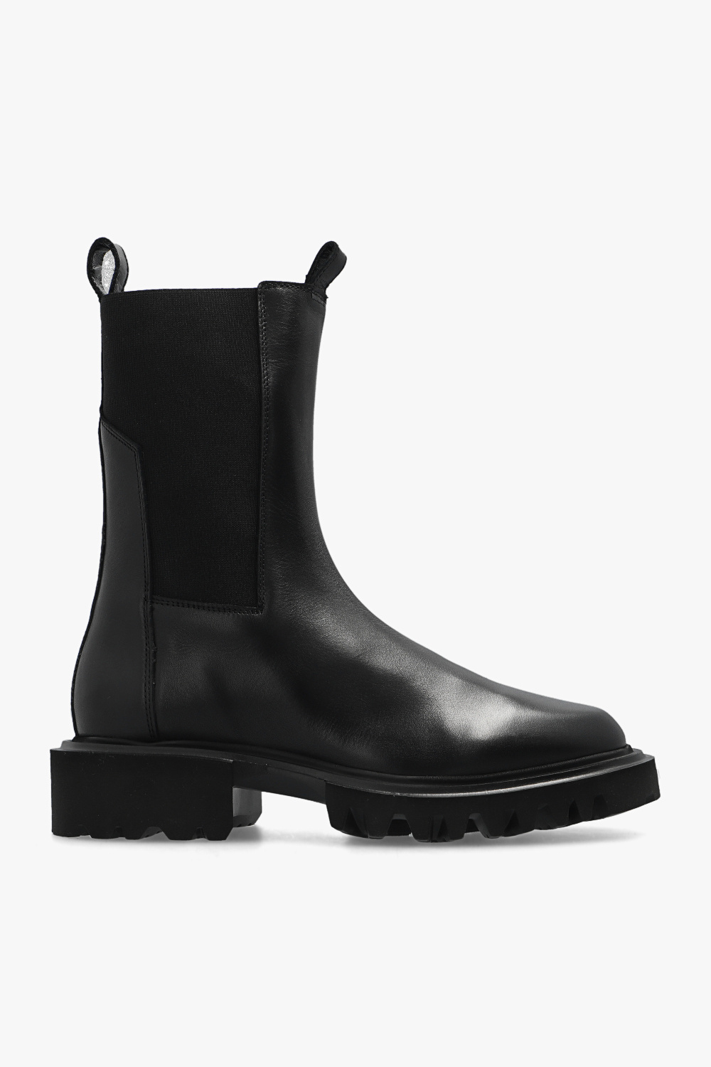 AllSaints Skórzane Botki ‘Hallie’, Kobiety, Czarny