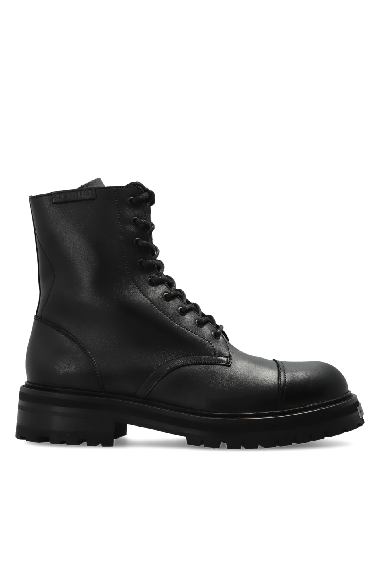 AllSaints Skórzane Buty `Hank` Za Kostkę, Mężczyźni, Czarny