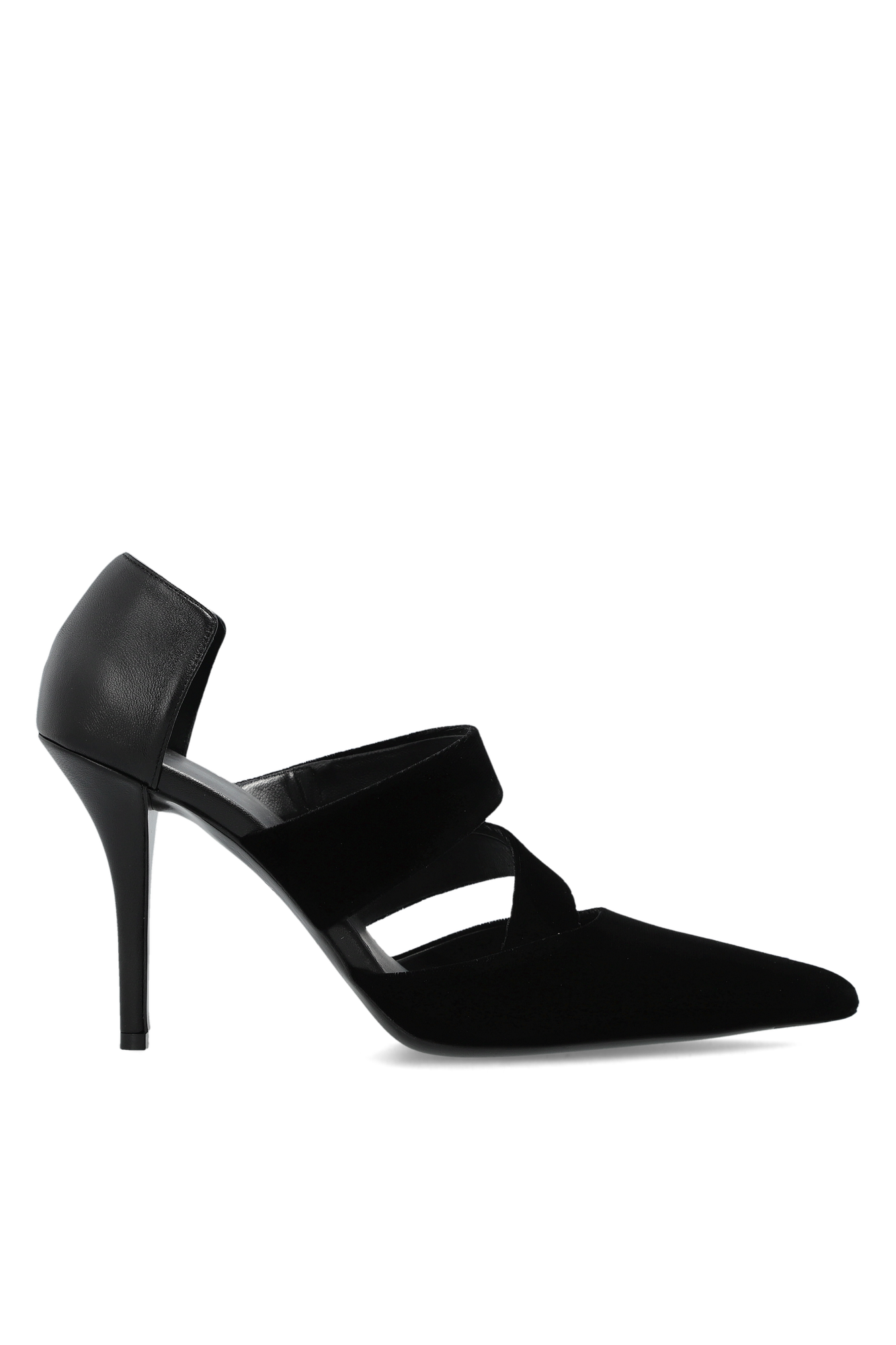 Balmain Skórzane Buty Na Obcasie, Kobiety, Czarny