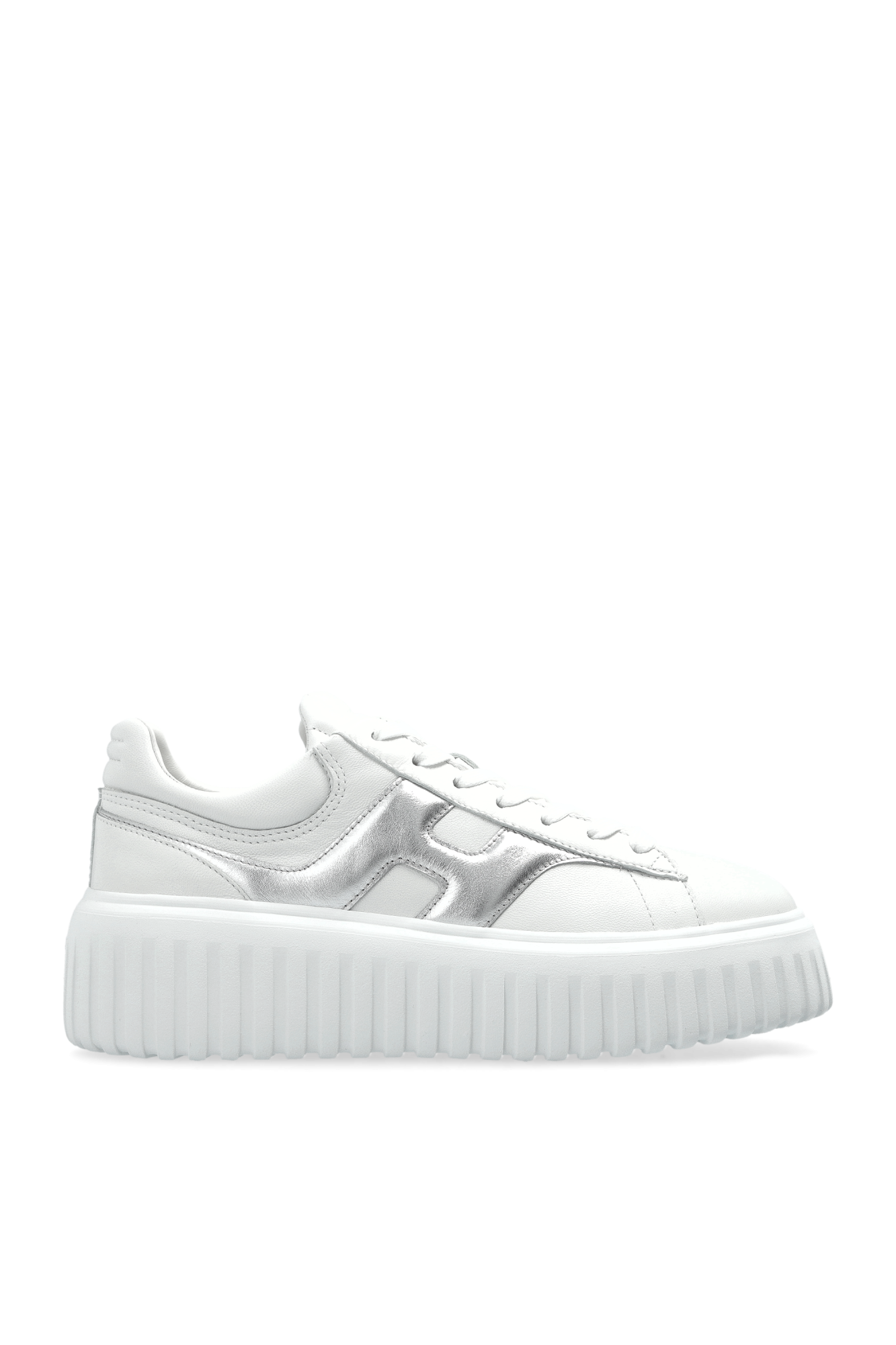 Hogan Buty Sportowe Na Platformie ‘H-Stripes’, Kobiety, Biały