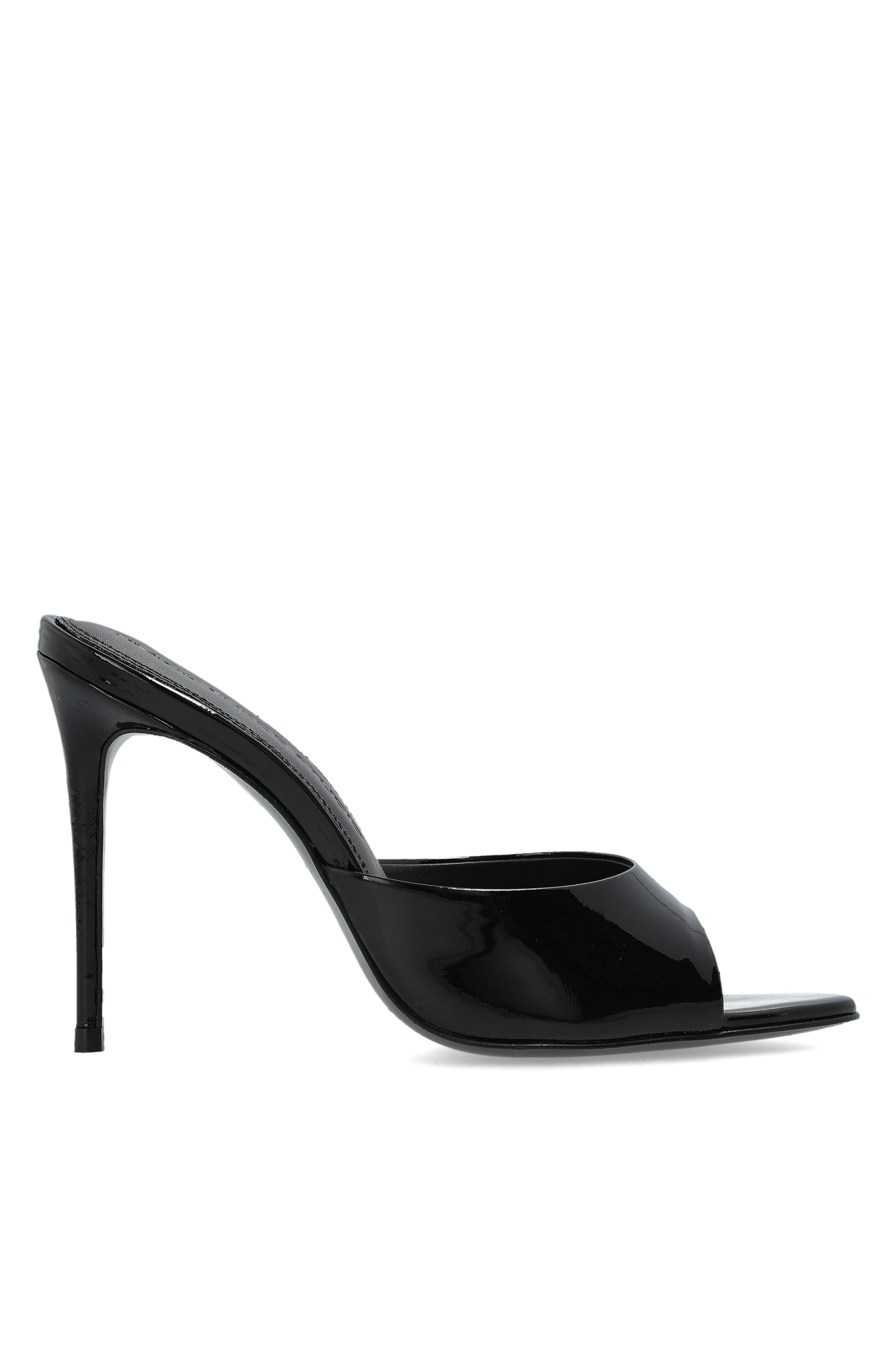 BLACK SUEDE STUDIO Klapki Na Obcasie ‘Jazz 100’, Kobiety, Czarny