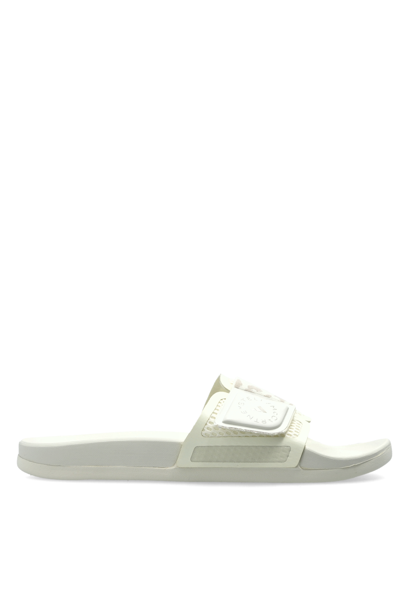 ADIDAS By Stella McCartney Klapki Z Logo, Kobiety, Kremowy