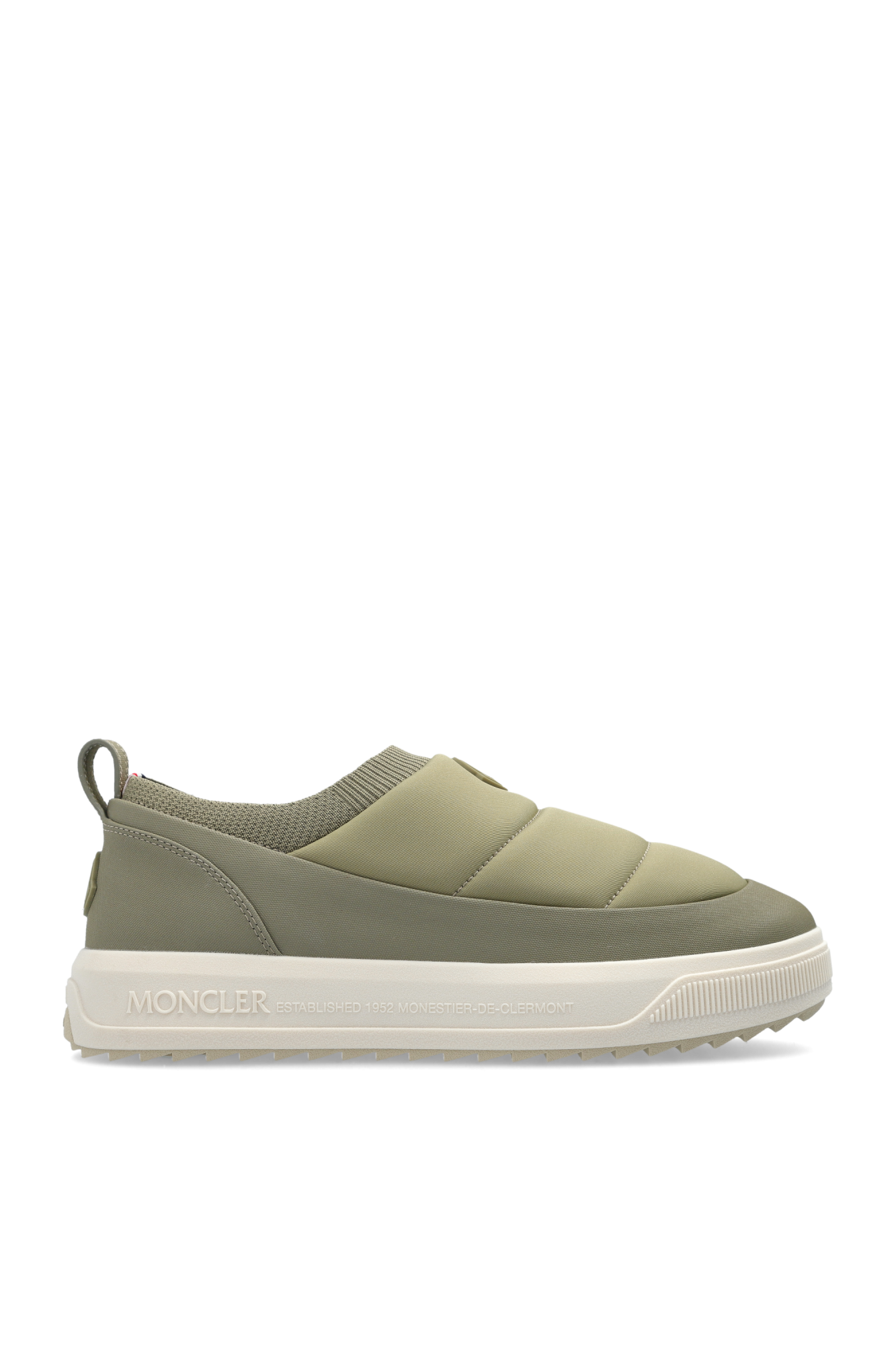 Moncler Buty Sportowe Z Naszywką Z Logo, Mężczyźni, Zielony