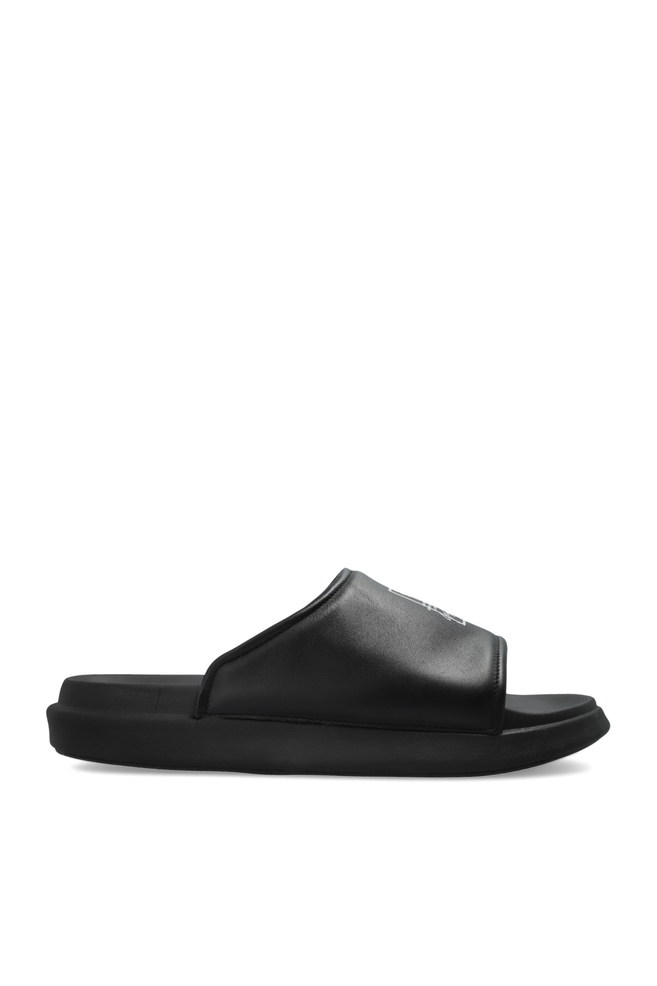 Y-3 Klapki Z Logo, Mężczyźni, Czarny