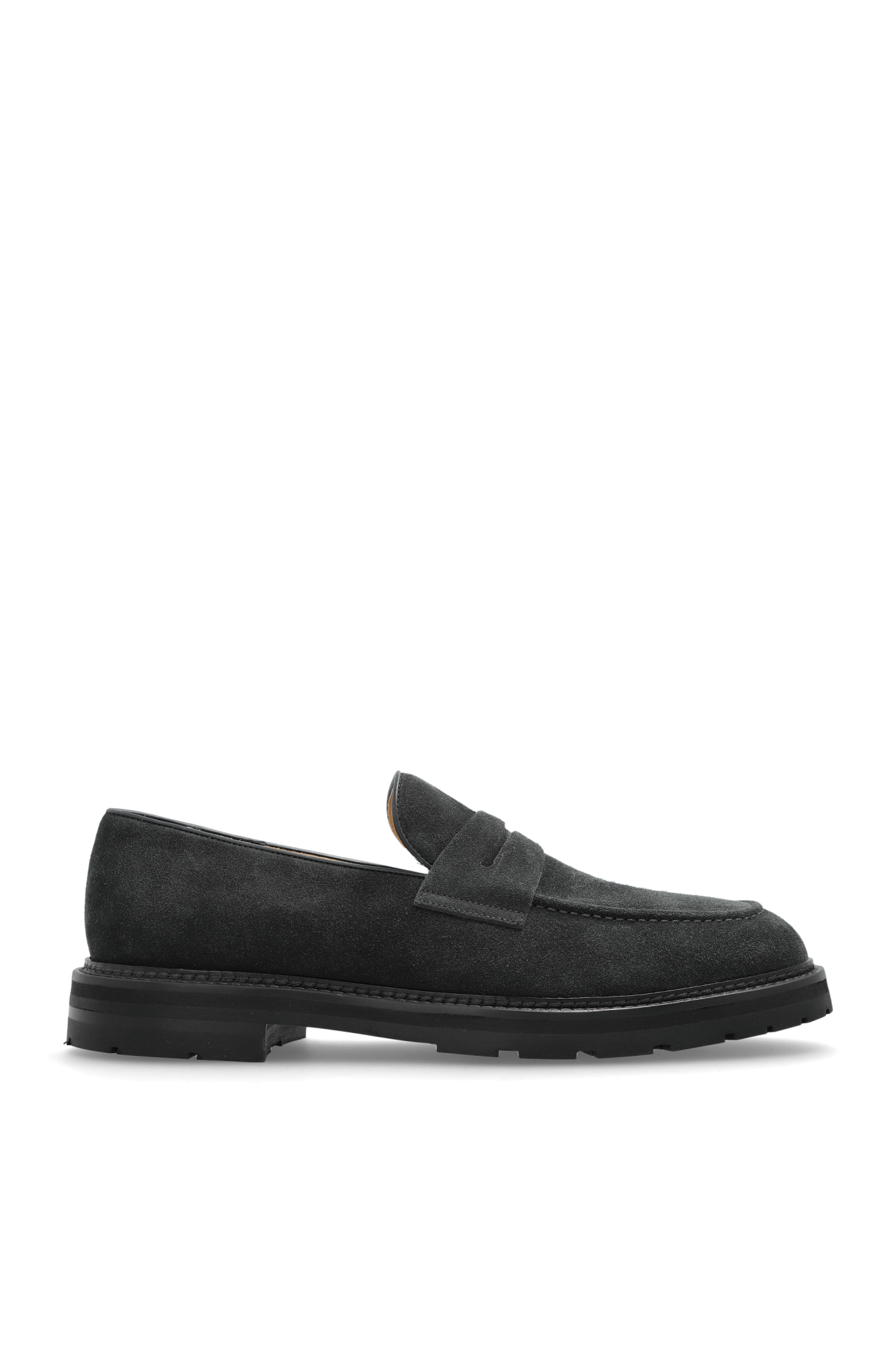 Eleventy Zamszowe Buty Typu `loafers`, Mężczyźni, Granatowy