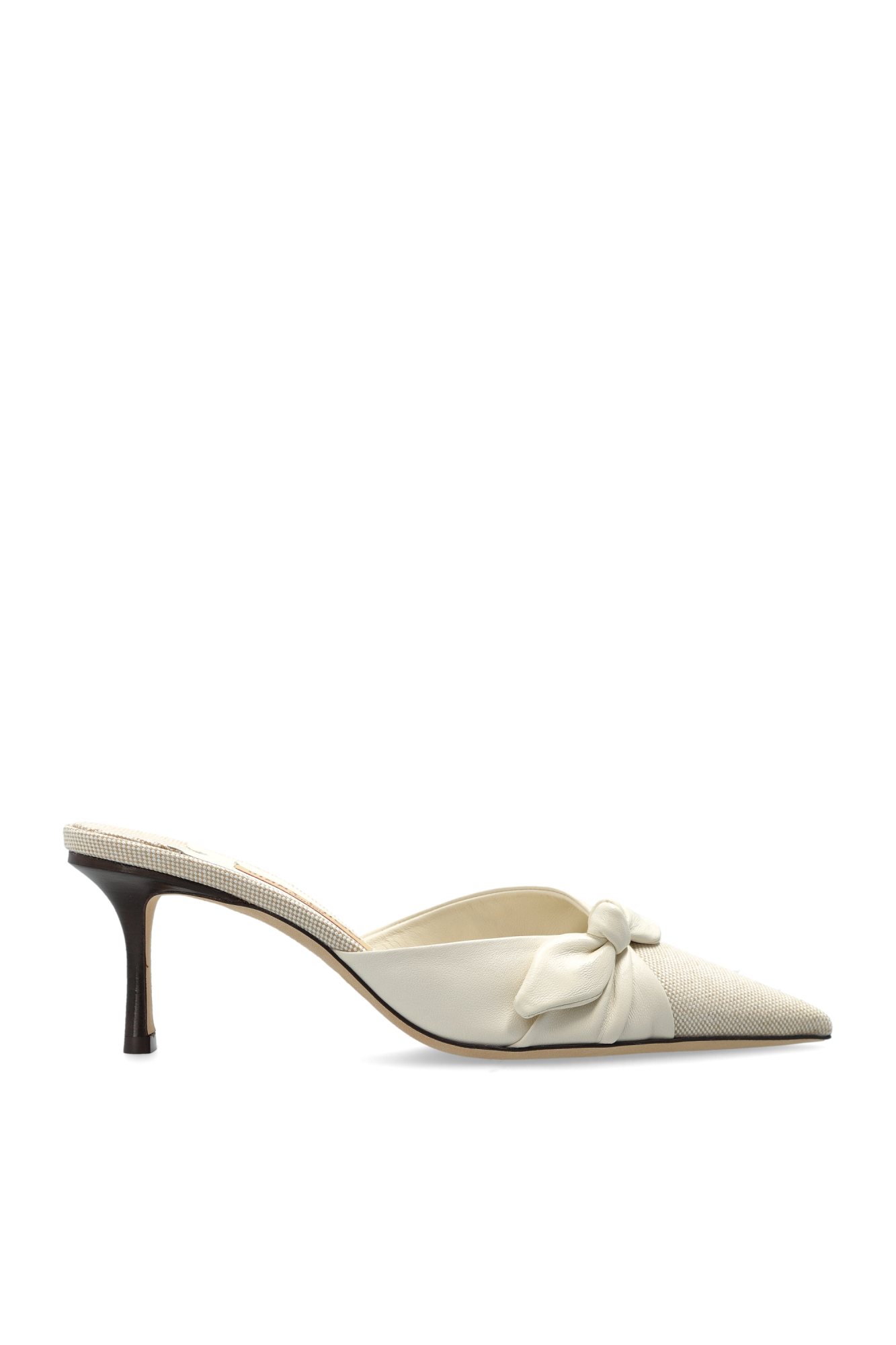 Jimmy Choo Klapki Na Obcasie ‘Livi 65’, Kobiety, Kremowy