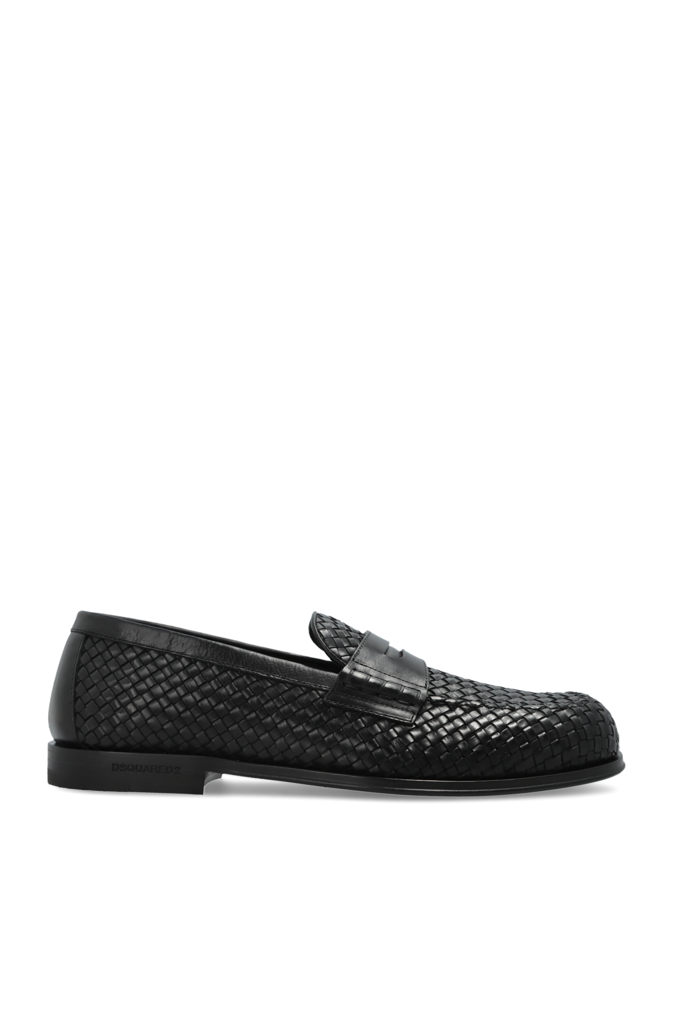 Dsquared2 Skórzane Buty Typu ‘Loafers’, Mężczyźni, Czarny