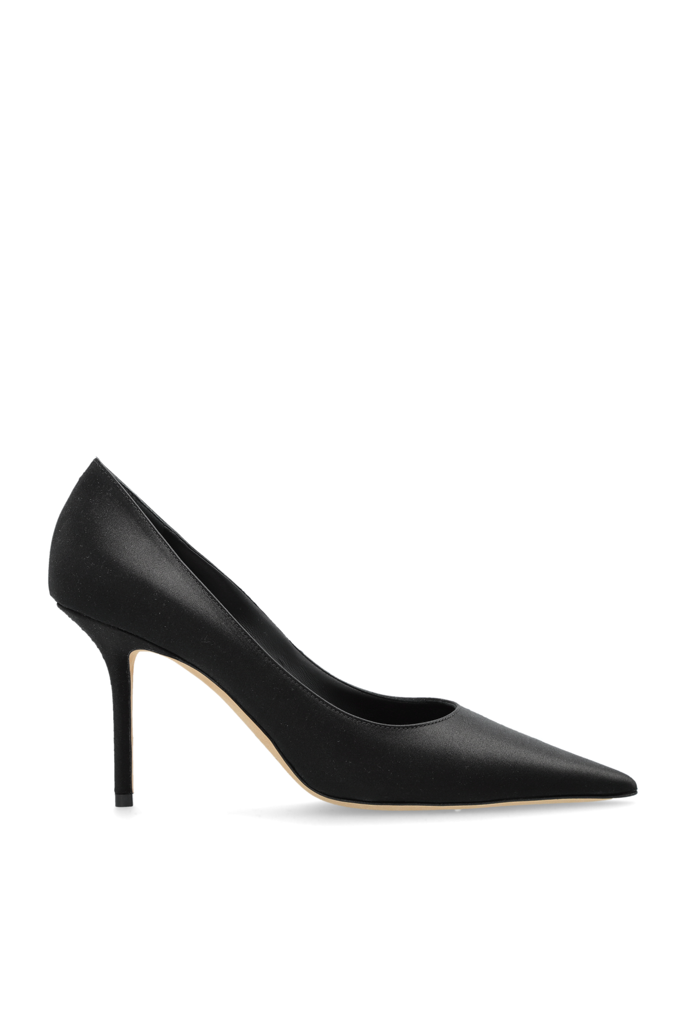 Jimmy Choo Satynowe Buty Na Obcasie `Love`, Kobiety, Czarny