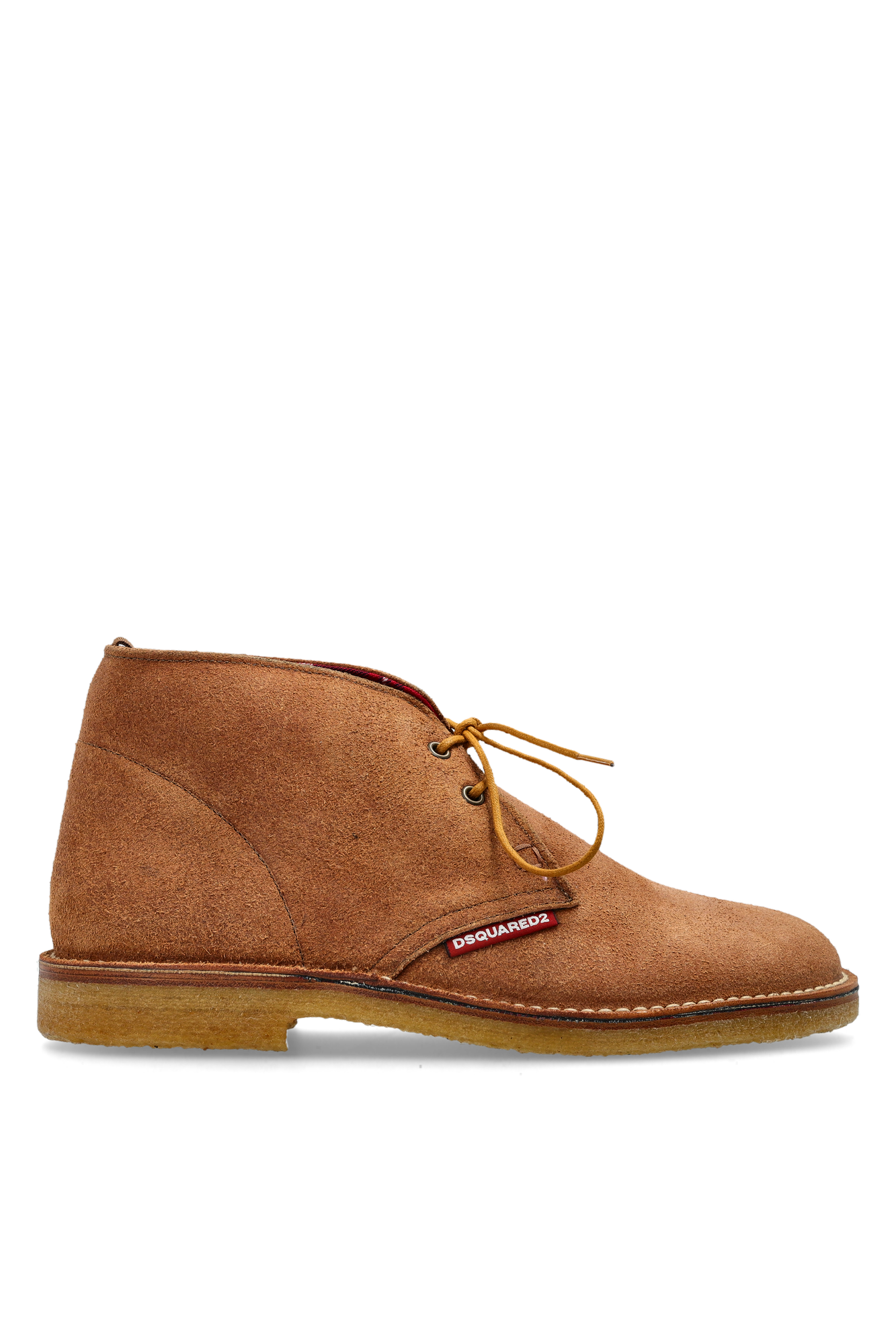 Dsquared2 Zamszowe Buty Wiązane, Mężczyźni, Brązowy
