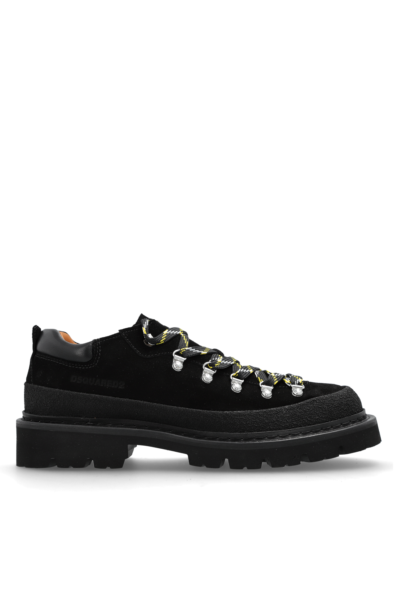 Dsquared2 Zamszowe Buty Z Logo, Mężczyźni, Czarny
