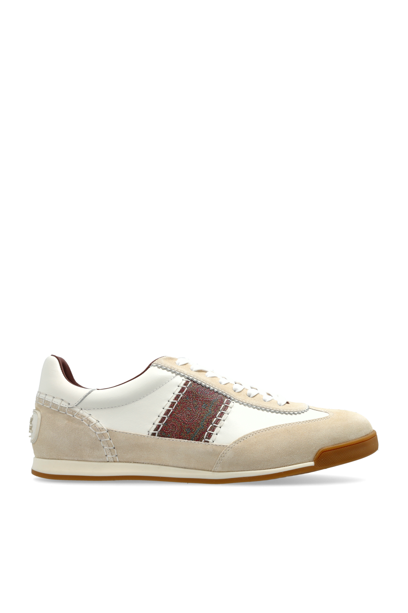 Etro Buty Sportowe Z Logo, Mężczyźni, Kremowy