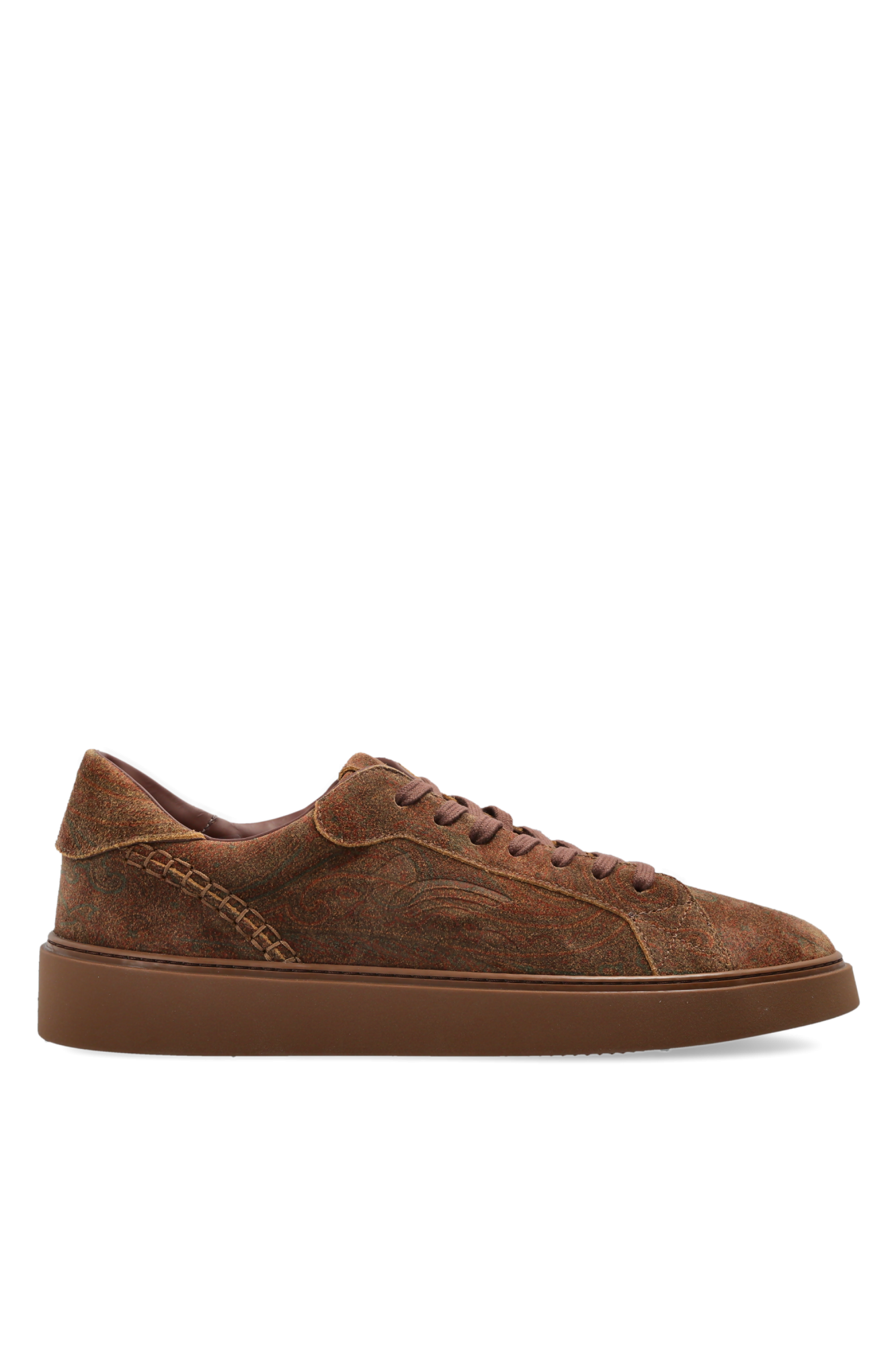Etro Zamszowe Buty Sportowe, Mężczyźni, Brązowy
