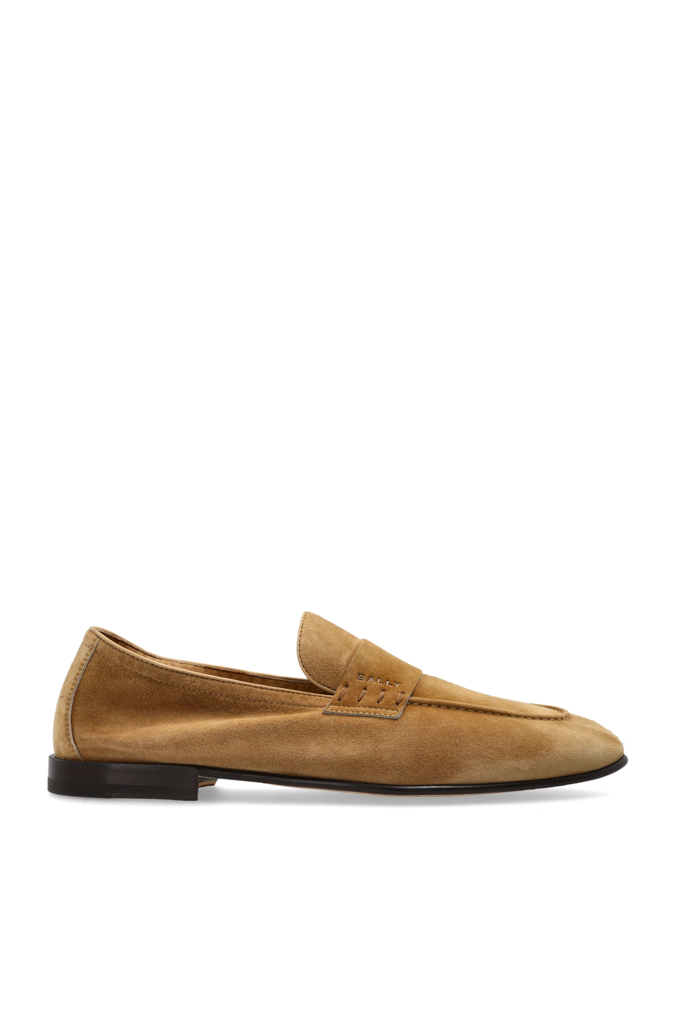 Bally Zamszowe Buty `Elios` Typu `loafers`, Mężczyźni, Beżowy