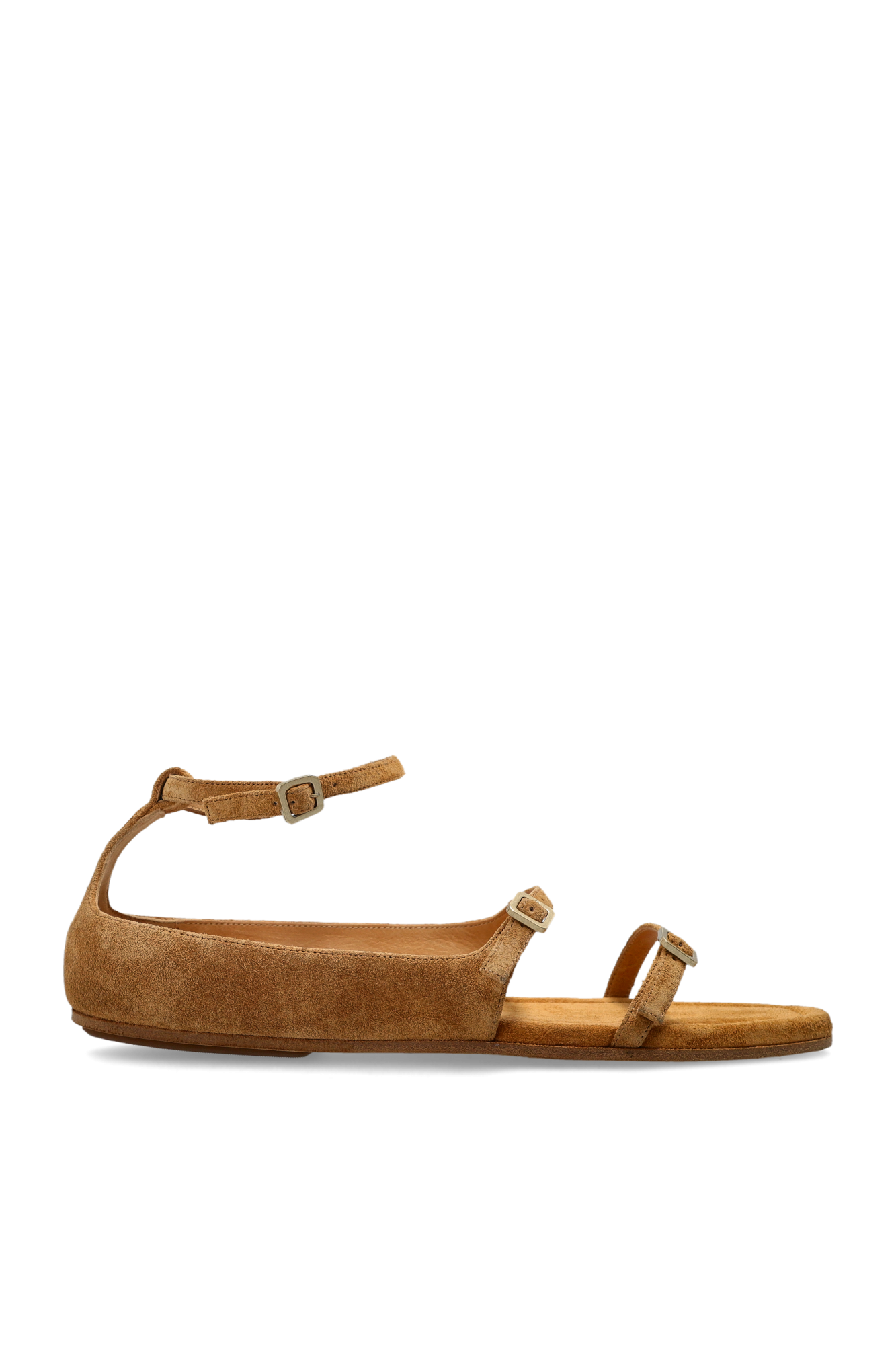 Marsell Zamszowe Sandały `Traccia`, Kobiety, Beżowy