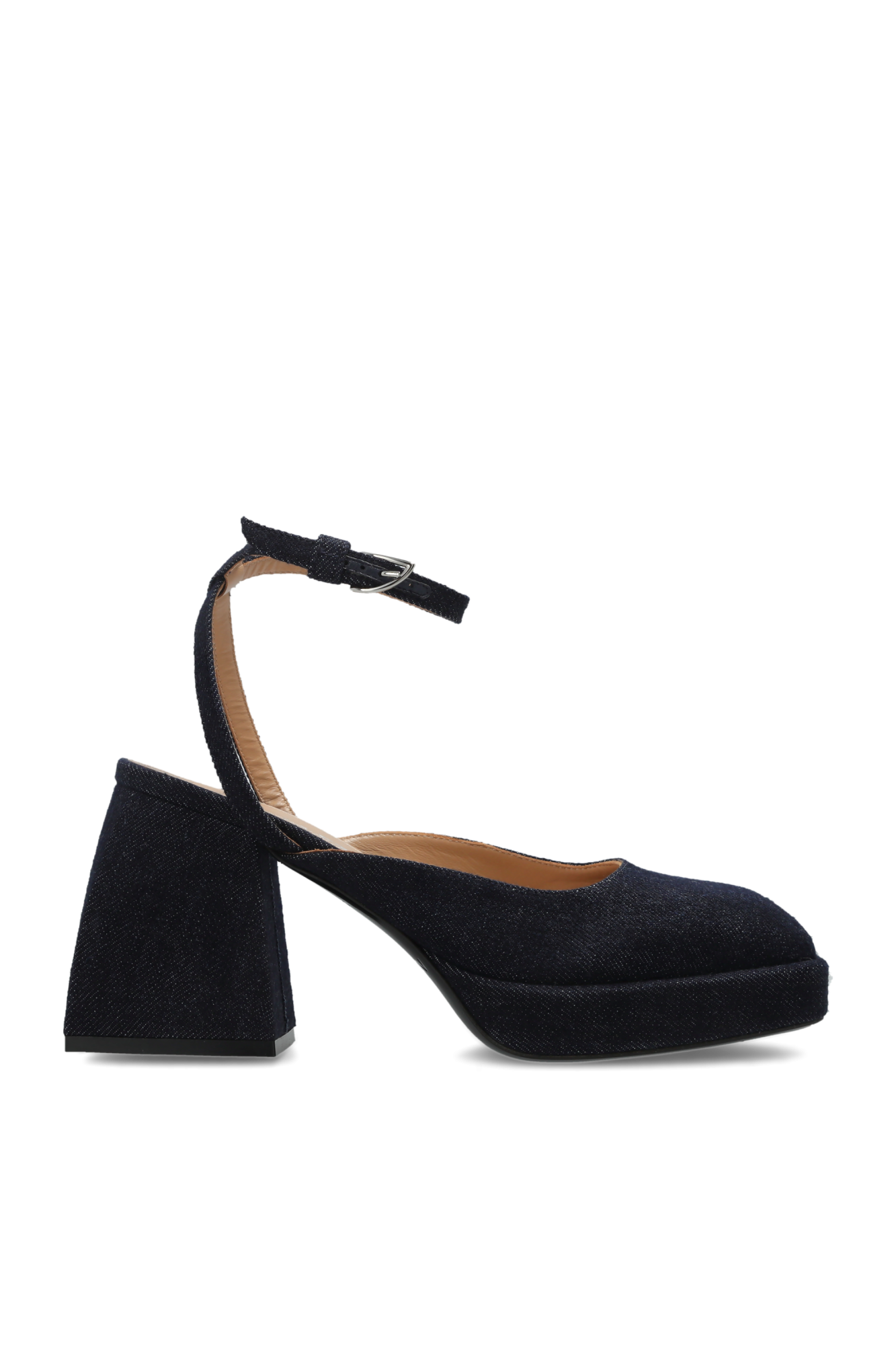 Nodaleto Jeansowe Buty Na Platformie, Kobiety, Granatowy