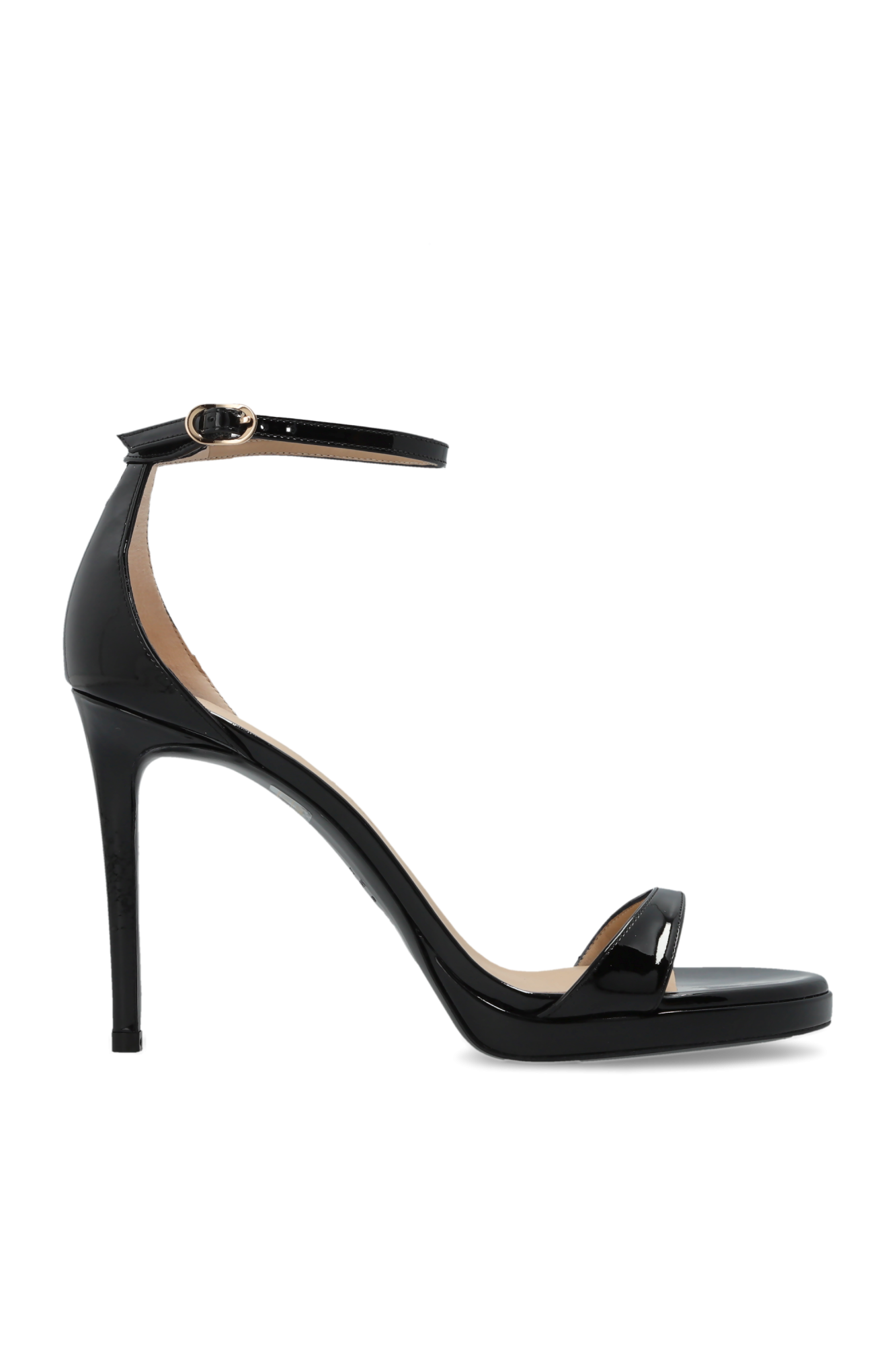 Stuart Weitzman Sandały Na Obcasie `Nudist`, Kobiety, Czarny