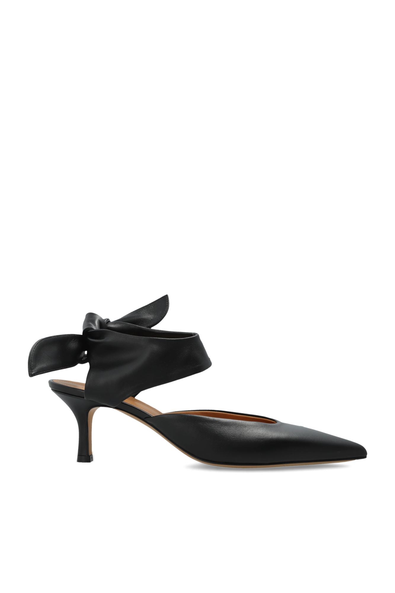 Odissi Skórzane Buty Na Obcasie, Kobiety, Czarny