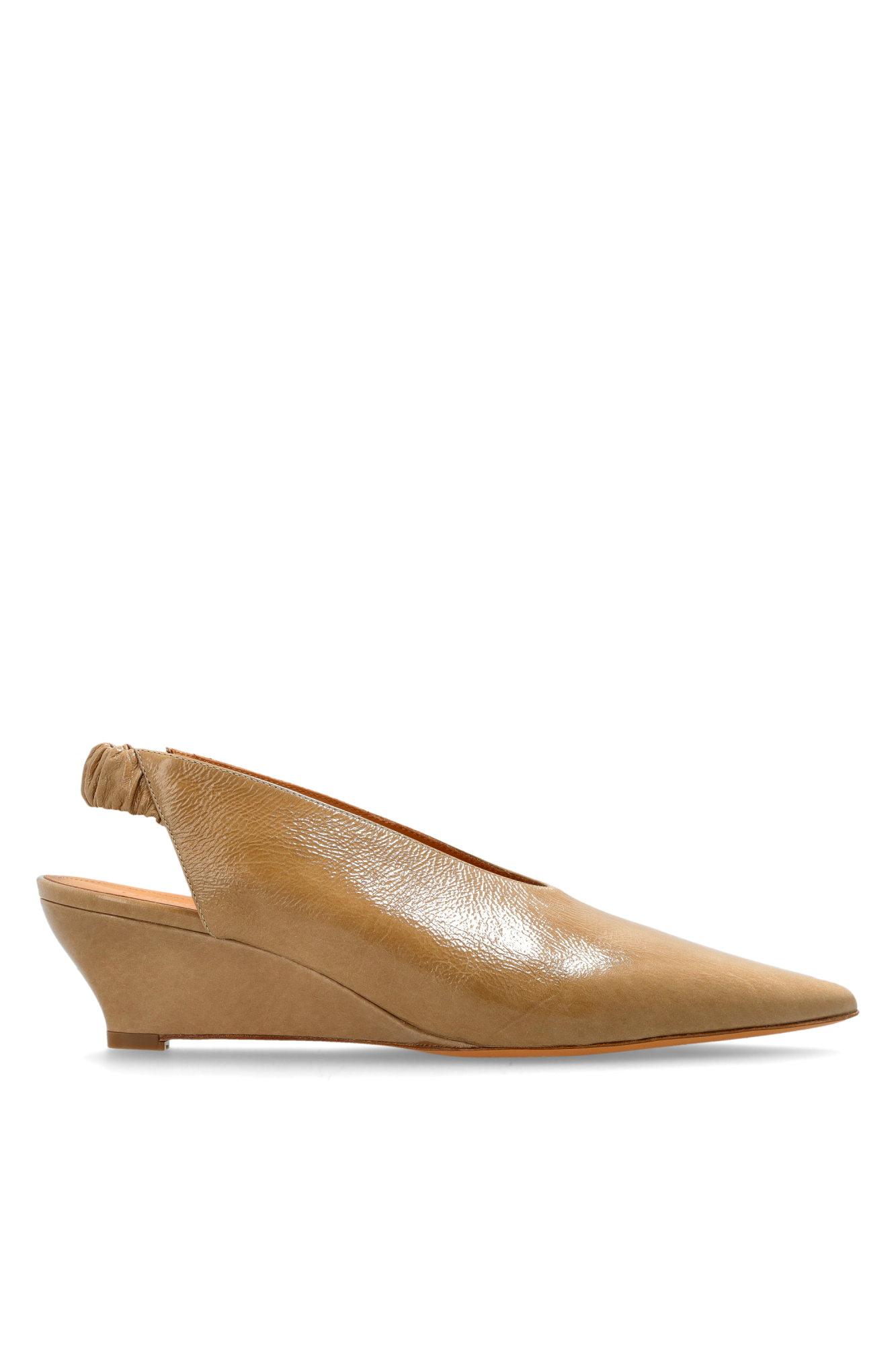 Odissi Skórzane Buty Na Koturnie, Kobiety, Brązowy