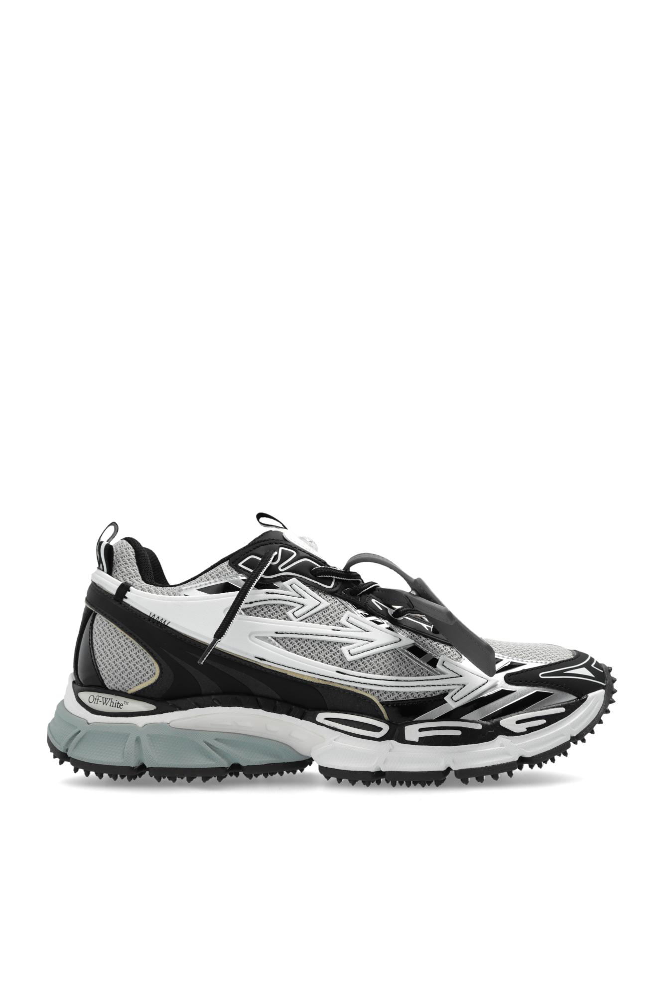 Off-White Buty Sportowe `Be Right Back`, Mężczyźni, Czarny