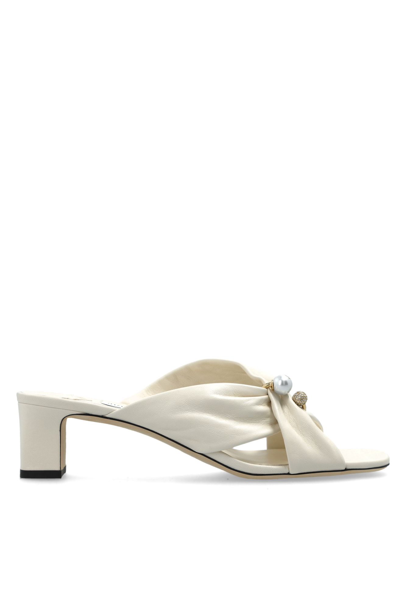 Jimmy Choo Klapki Na Obcasie ‘Rafi 45’, Kobiety, Kremowy