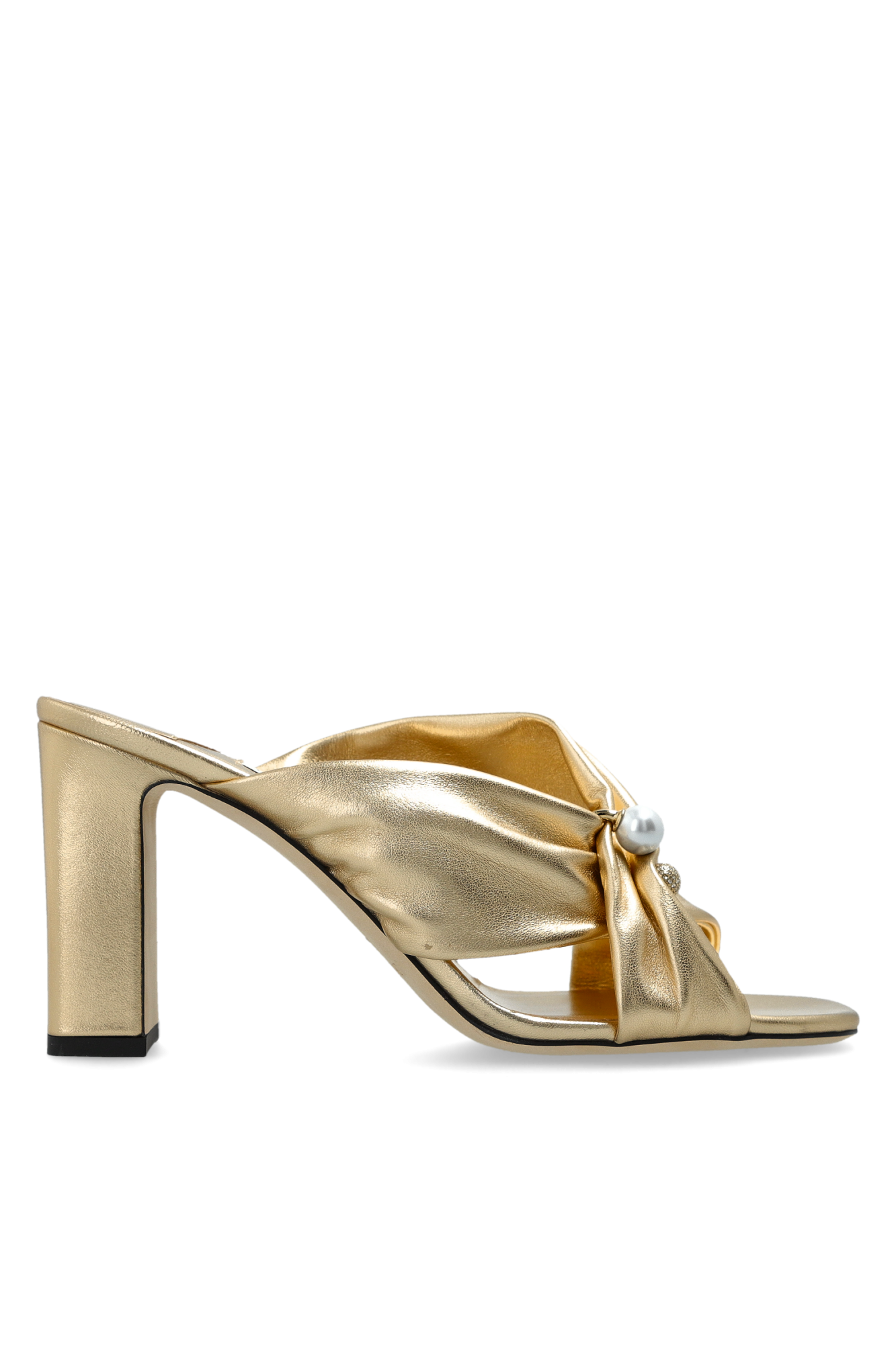 Jimmy Choo Klapki Na Obcasie ‘Rafi 85’, Kobiety, Złoty