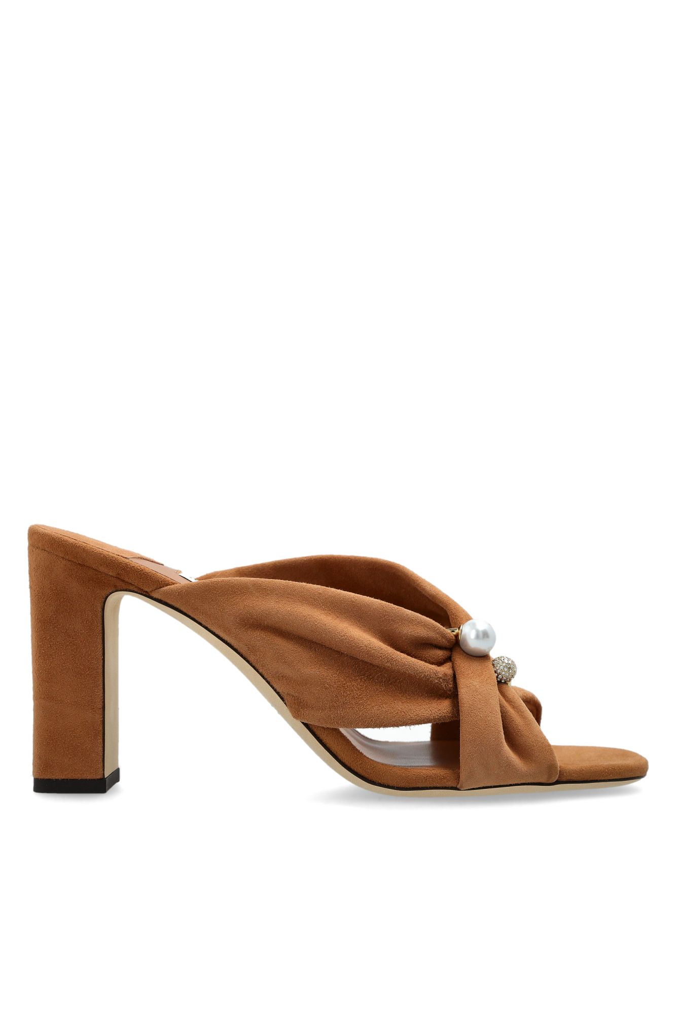 Jimmy Choo Klapki Na Obcasie ‘Rafi 85’, Kobiety, Brązowy