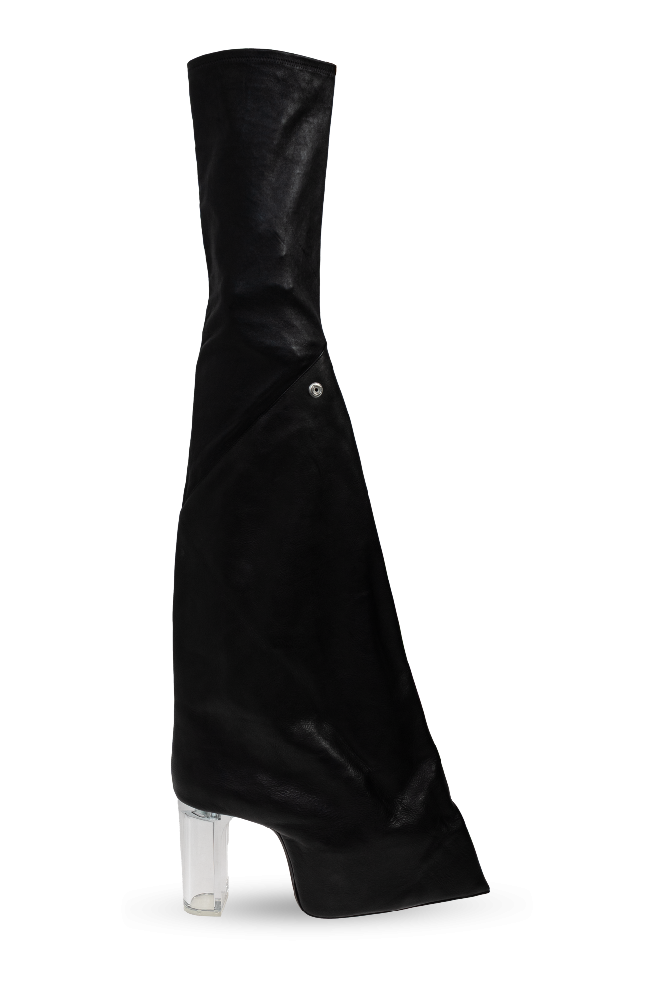 Rick Owens Kozaki Na Obcasie ‘Taco Kiss’, Kobiety, Czarny