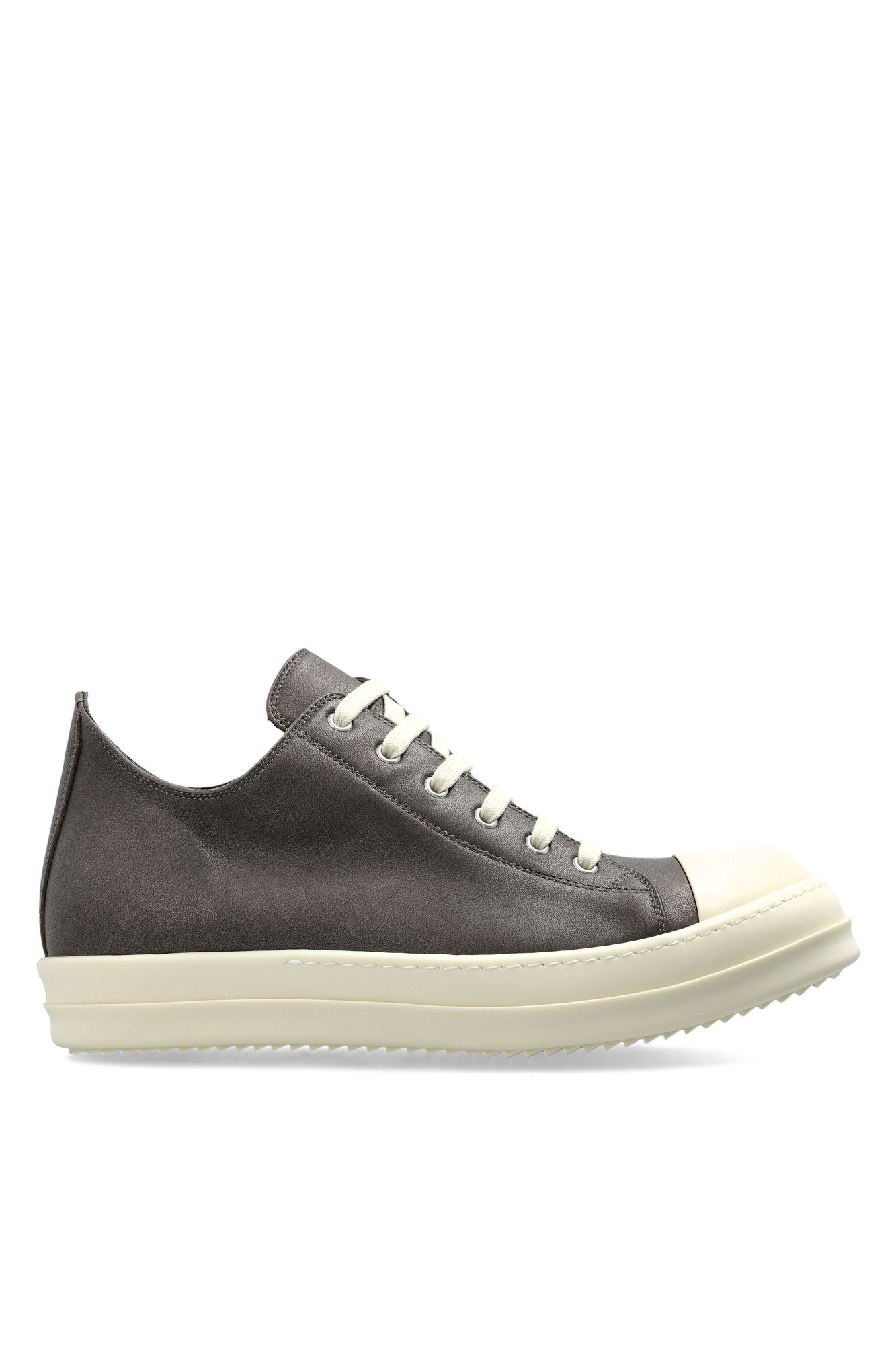 Rick Owens Skórzane Buty ‘Low Sneaks’, Mężczyźni, Szary