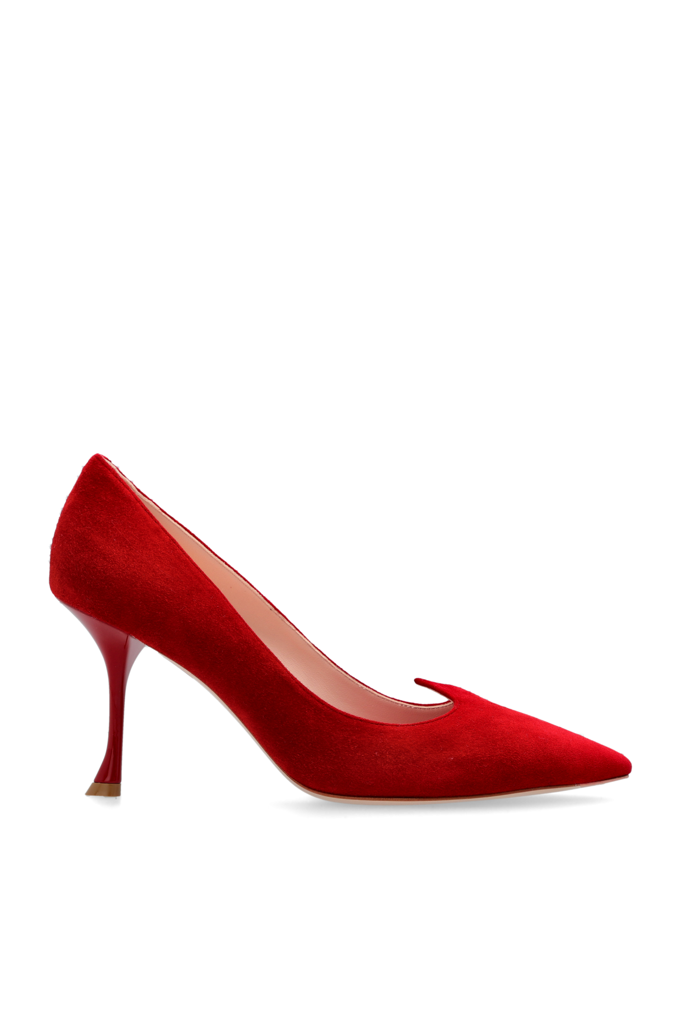 Roger Vivier Zamszowe Buty Na Obcasie ‘I Love Vivier’, Kobiety, Czerwony