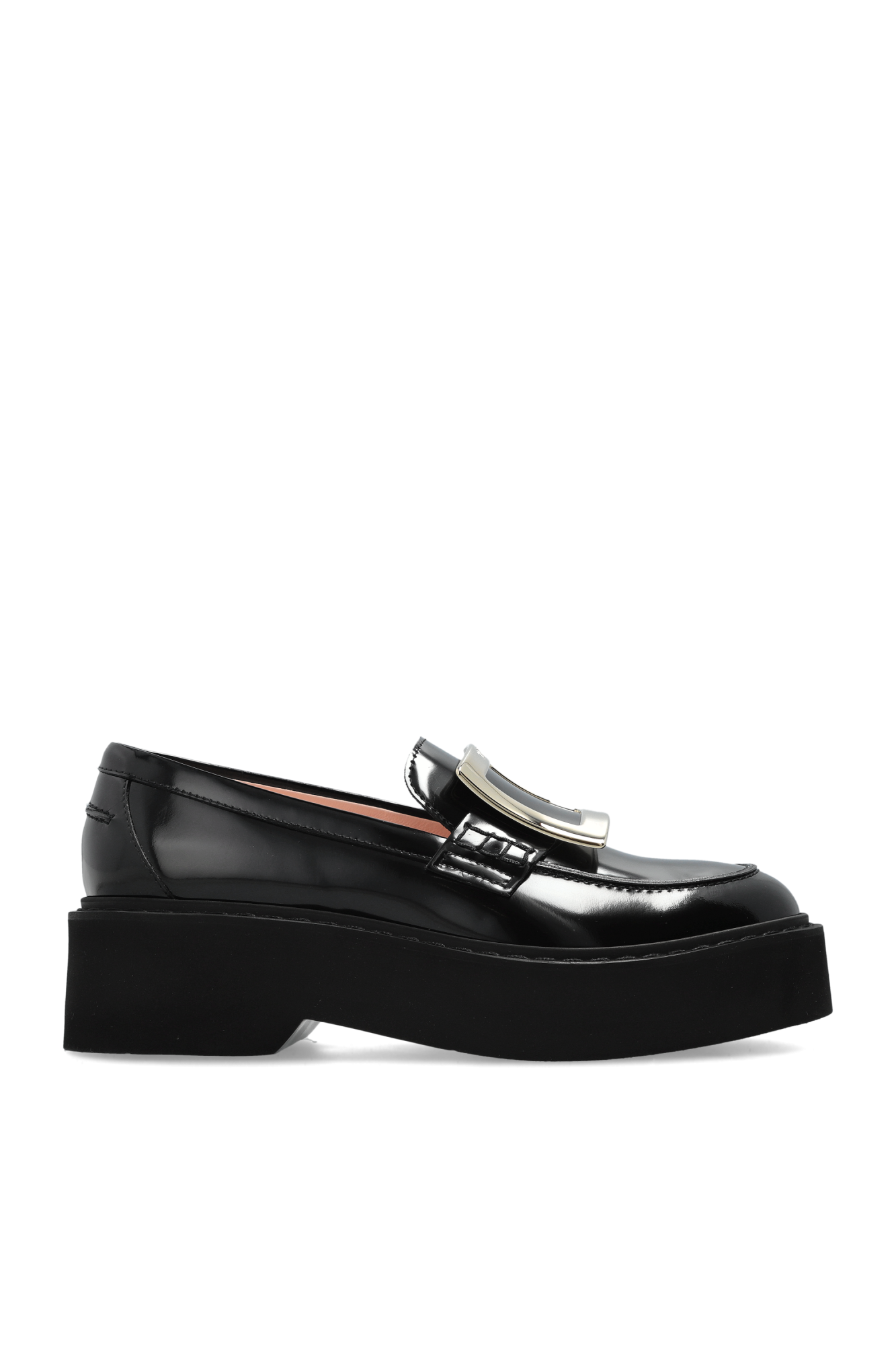 Roger Vivier Skórzane Buty ‘Viv’Rangers’, Kobiety, Czarny