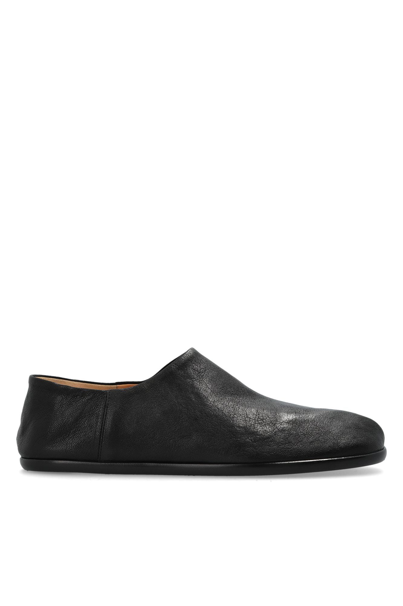 Maison Margiela Skórzane Buty Z Wycięciem `Tabi`, Mężczyźni, Czarny
