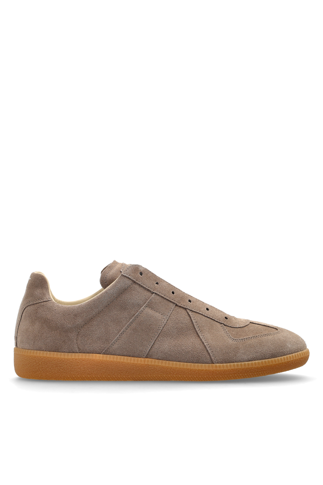 Maison Margiela Zamszowe Buty Sportowe, Mężczyźni, Beżowy