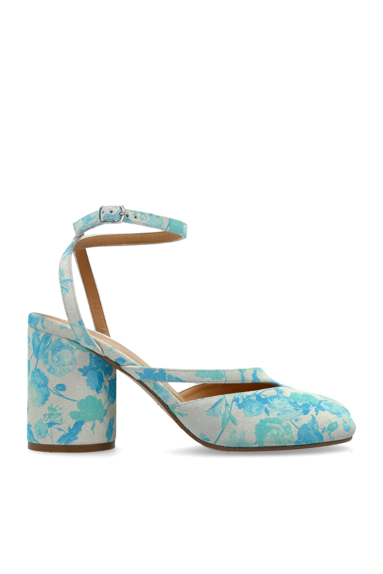 Maison Margiela Buty Na Obcasie Z Wycięciem `Tabi`, Kobiety, Niebieski