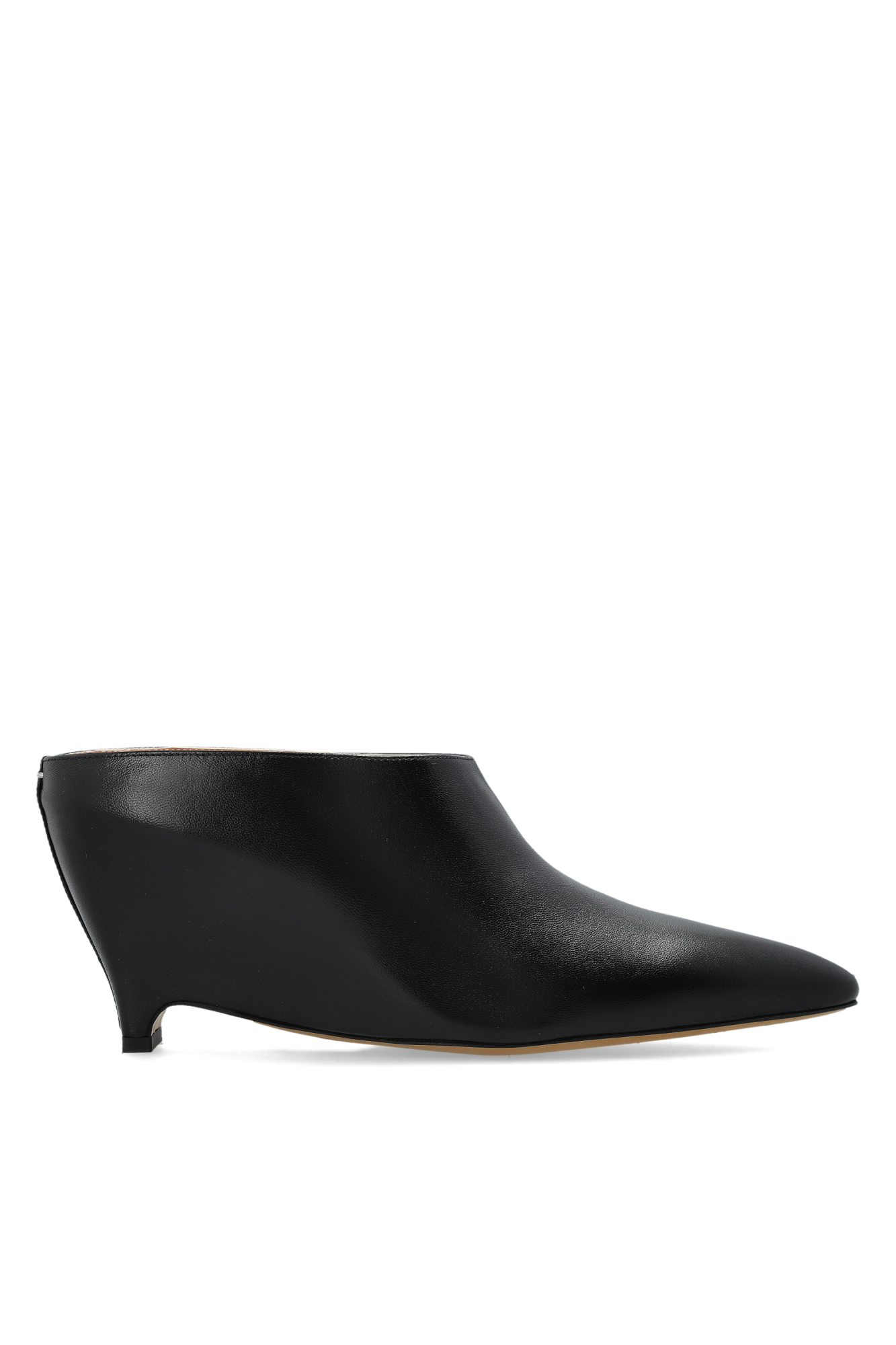 Maison Margiela Skórzane Buty Na Koturnie, Kobiety, Czarny