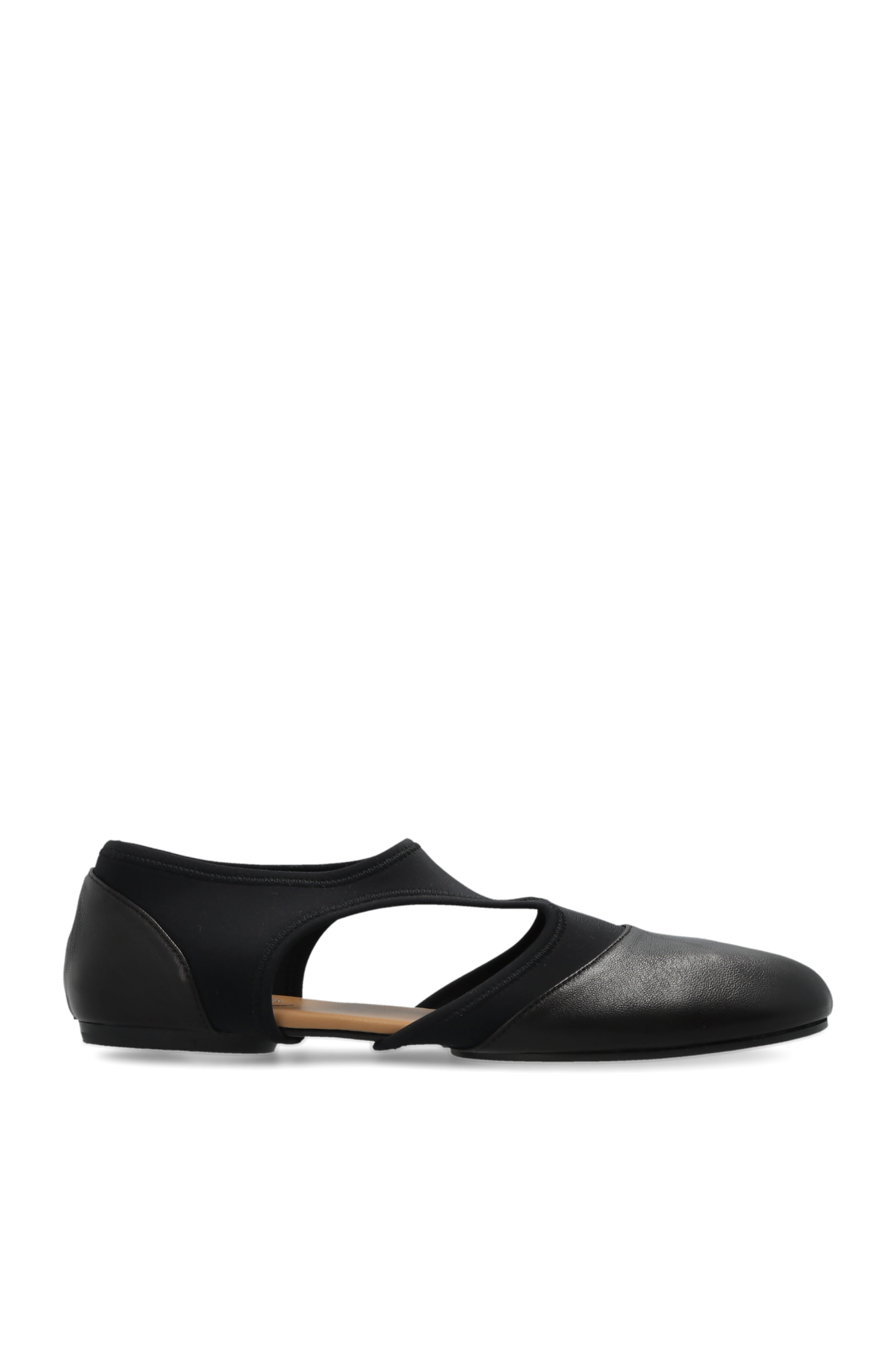 Maison Margiela Baleriny Z Wycięciem `Tabi`, Kobiety, Czarny