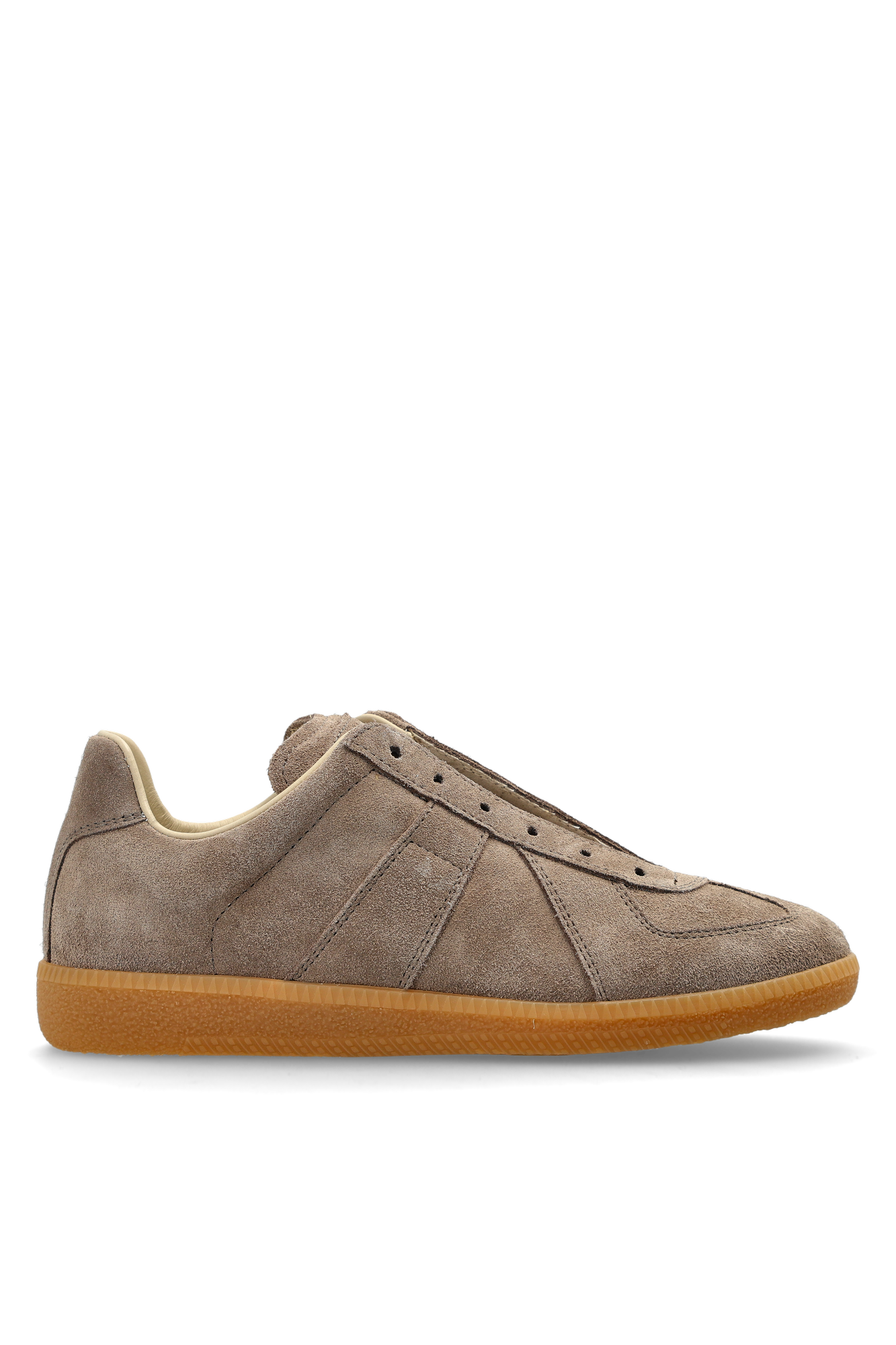 Maison Margiela Zamszowe Buty Sportowe, Kobiety, Beżowy